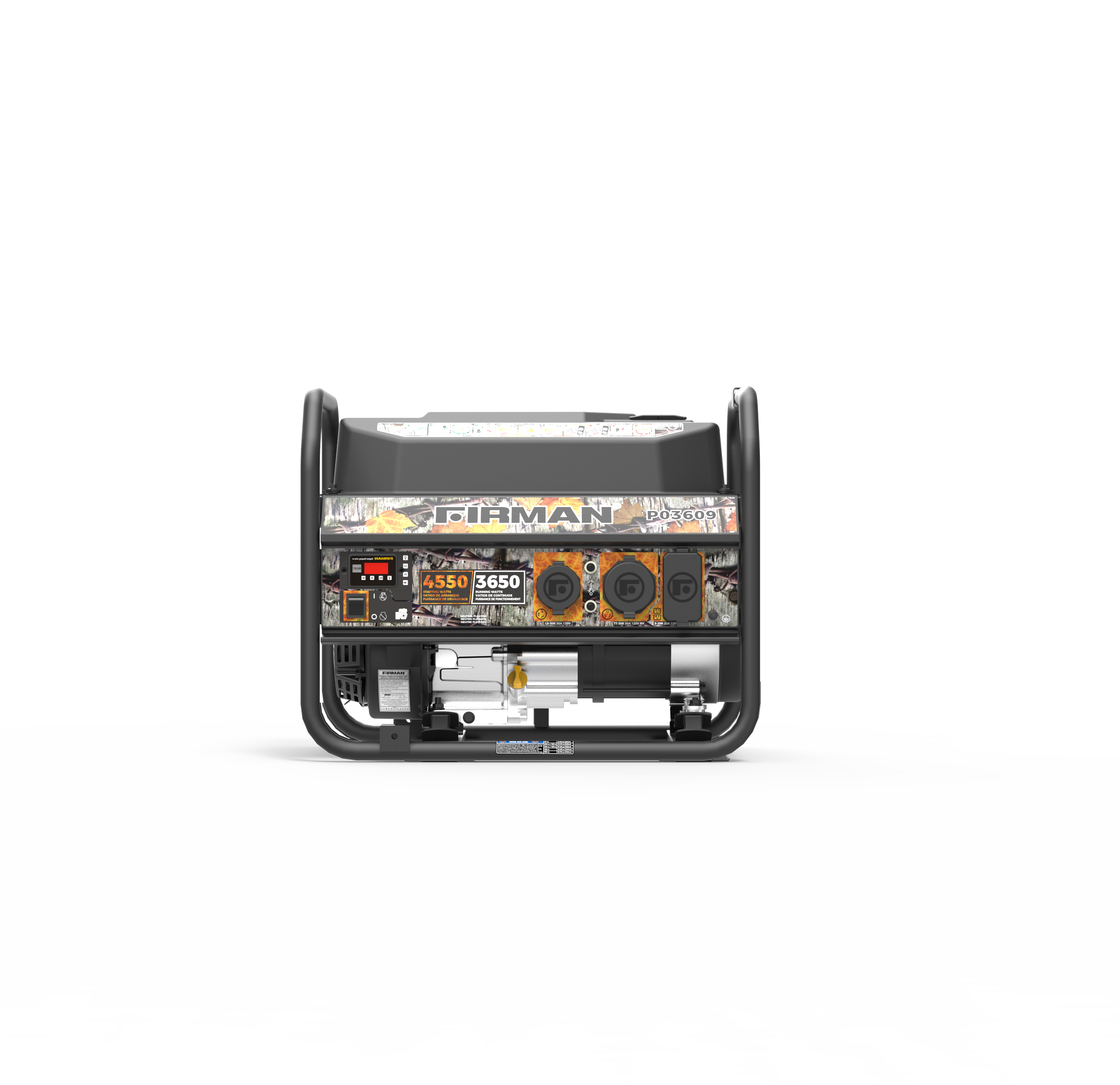 4550W Portable Gas Generator with Recoil Start - 120V Power for Camping, Outdoor Events & Emergency Backup