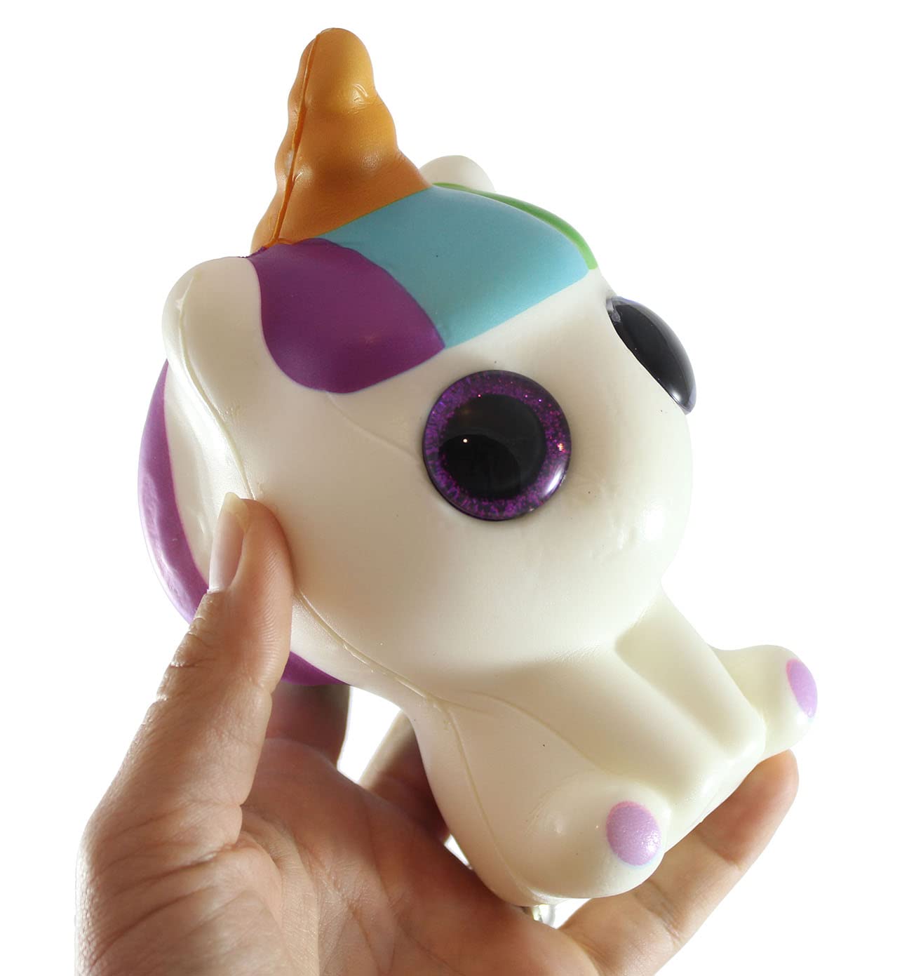 1 Unicorn Large Animal Slow Rising Squishy Foam Toy - Scented Sensory Stress Relief & Fidget Toy for Kids & Adults - Perfect for Anxiety Relief, Classroom, Office & Home Use