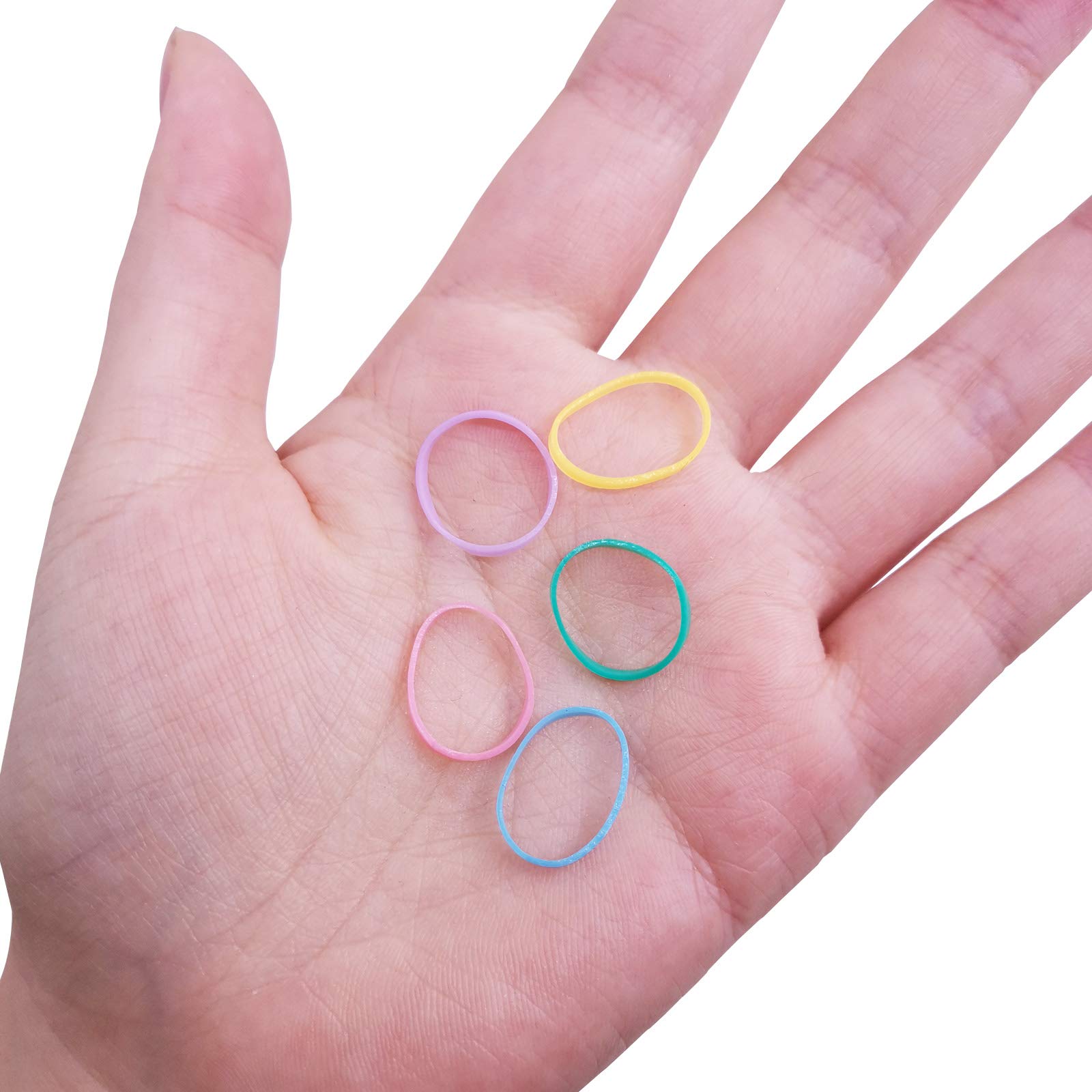 SourceTon 2500-Piece Colorful Hair Rubber Bands Kit with Topsy Tail Tool - Mini Hair Elastics for Toddler Girls & Kids - Perfect for Braiding, Ponytails & Hairstyling