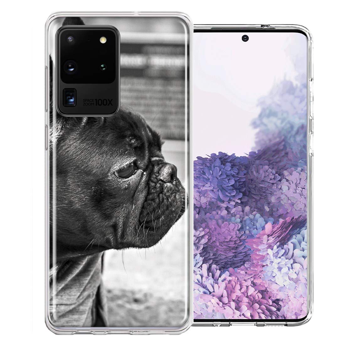 French Bulldog Design Double Layer Shockproof Phone Case for Samsung Galaxy S20 Ultra - Cute & Durable Protection for Everyday Use, Work, and Travel