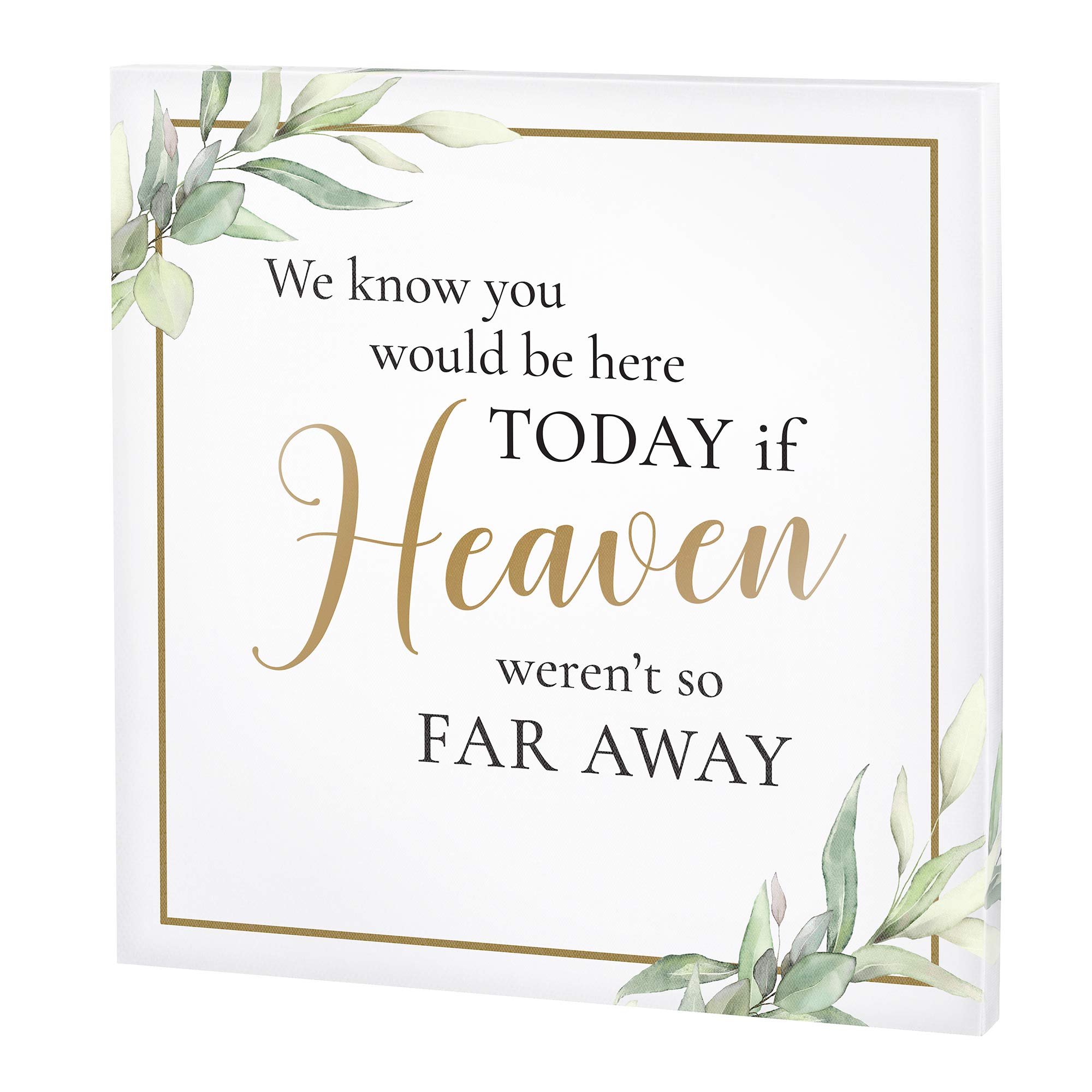 Lillian Rose White Memorial Canvas Sign - 11.75