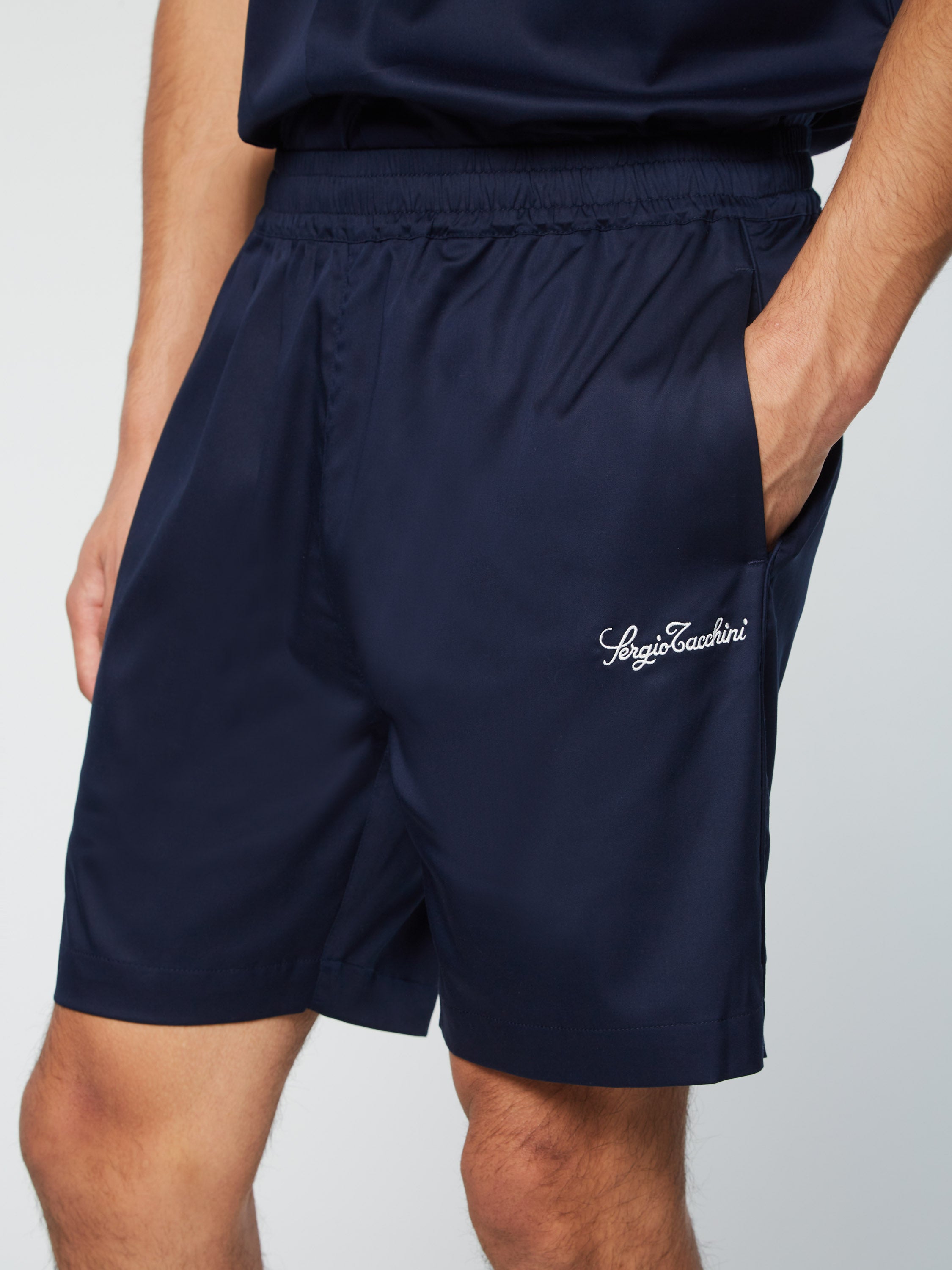 Giorgio Lounge Shorts in Maritime Blue - Comfortable Casual Wear for Men | Perfect for Home, Beach & Summer Outings