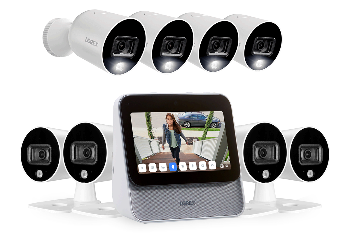 Lorex Smart Home Security System with 1080p HD Outdoor WiFi Cameras - Wireless Surveillance for Home, Business & Property Protection