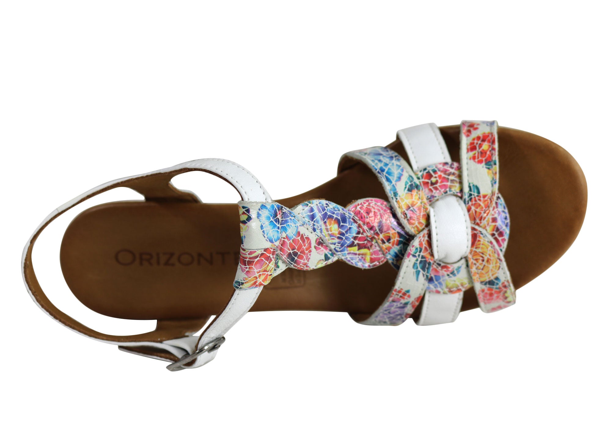 Orizonte Candi Women's European Leather Mid Heel Comfortable Sandals - Stylish & Supportive for Work, Weddings & Summer Outings