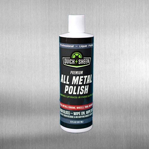 Premium Auto Care Kit with All Metal Polish & Sealer, Spray Wax Detailer - Works on Metal, Plastic, Fiberglass & Glass Surfaces - Perfect for Car Detailing, Motorcycle & RV Cleaning