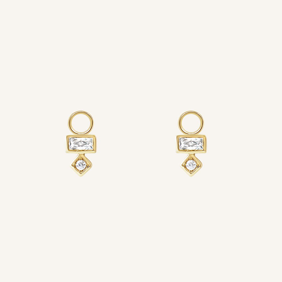 Resilience Hoop Charm Earrings (Set of 2) - Sterling Silver Inspirational Jewelry for Women - Perfect for Everyday Wear, Gifts & Special Occasions