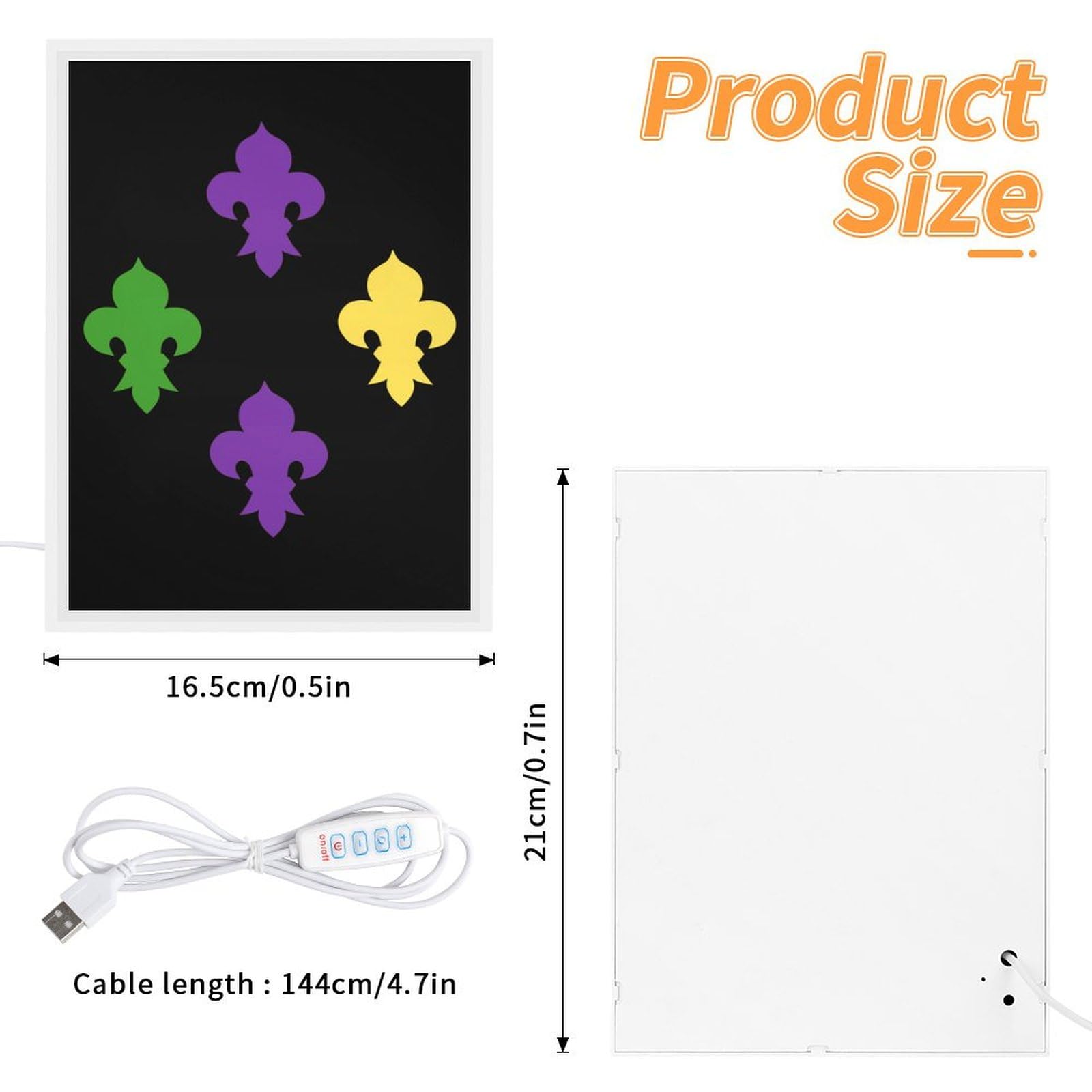 Personalized Mardi Gras Fleur De Lis LED Night Light - Decorative Table Lamp for Bedroom, Nursery & Home Decor | Perfect Gift for Festivals & Special Occasions