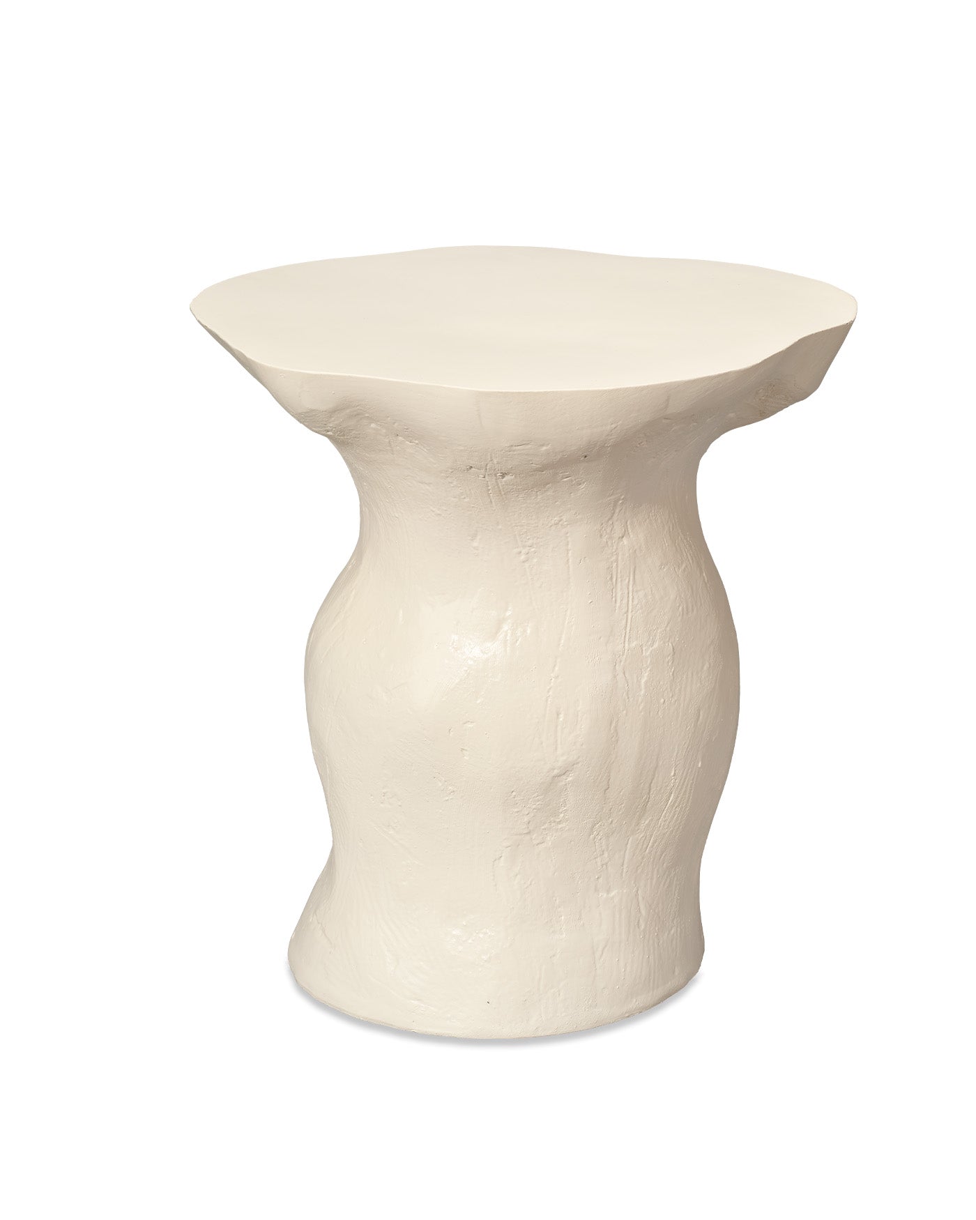 Modern Sculptural Side Table - Minimalist Accent Table for Living Room, Bedroom & Office - Small End Table with Unique Design for Home Decor