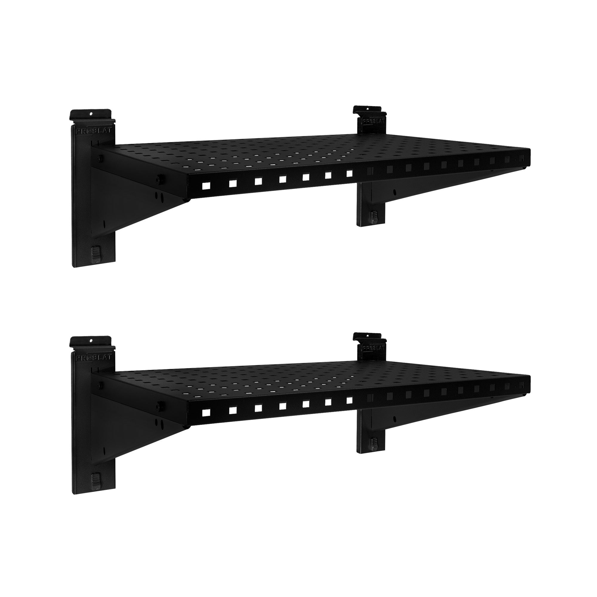 Heavy Duty Metal Shelves 24 Inch - 2 Pack for Garage Storage, Warehouse, and Home Organization
