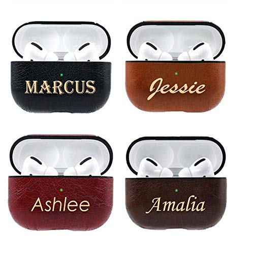 Premium Leather AirPods Pro Case with Engraving - Durable Protection for AirPods Pro & 3