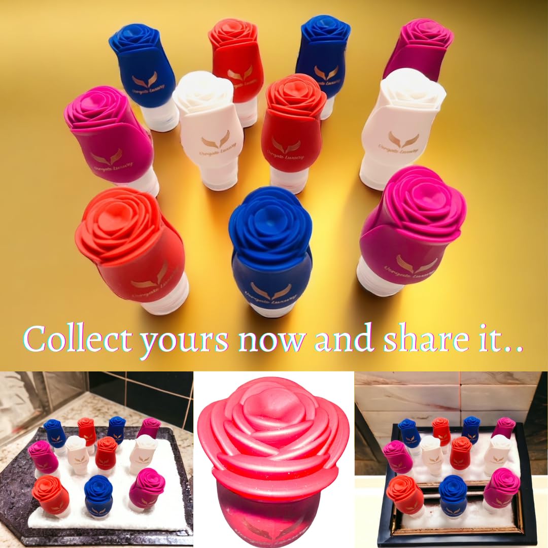 3oz Travel Toiletry Bottles Set of 4 - TSA Approved Leak Proof Silicone Containers for Shampoo, Lotion & Cosmetics - Perfect for Airplane Carry-on, Gym Bag & Vacation Essentials