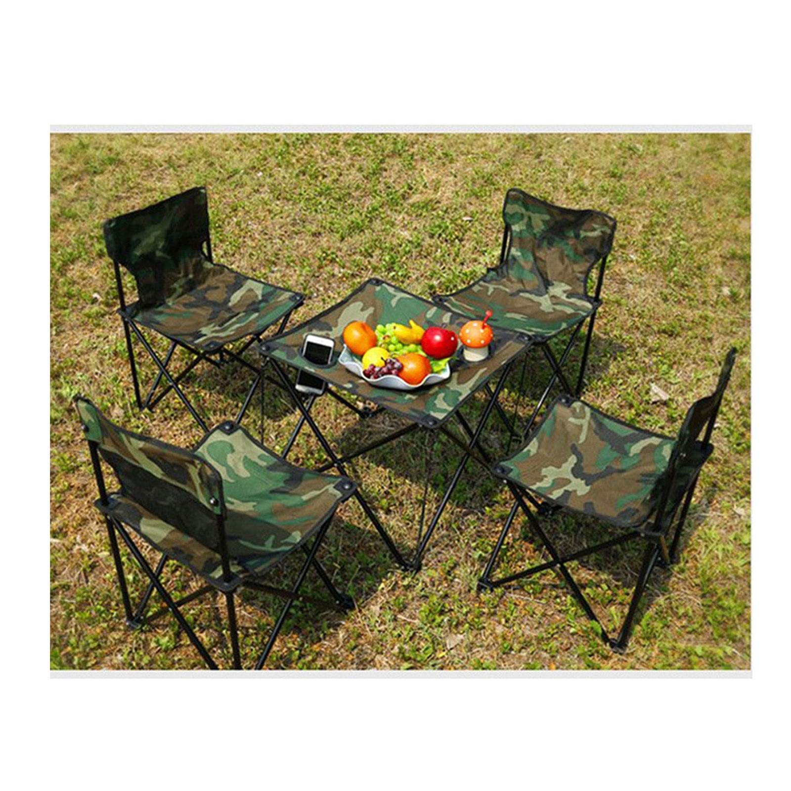**Portable Outdoor Table and Chair Set - Foldable Picnic Table & Camping Chairs for BBQ, Travel, and Self-Driving Adventures - Perfect for Backyard, Beach, and Outdoor Gatherings**