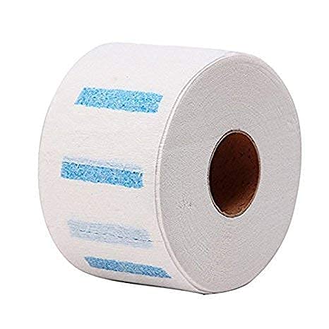 TWIREY Disposable Stretchable Barber Neck Paper Strips - 5 Rolls for Hair Cutting, Salon & Grooming - Ideal for Professional Stylists & Home Use