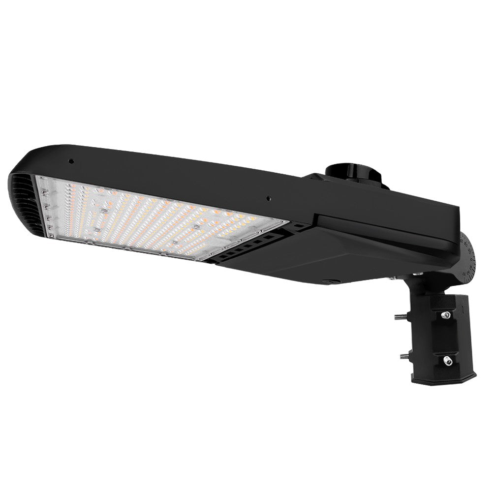 Vela II LED Parking Lot Light - 240W, 34,888 Lumens, 4 Watts Selectable, 3 CCT, Type III, 120-277V (1000W Equal) - Black Finish - Ideal for Commercial Parking Lots, Warehouses & Outdoor Security Lighting