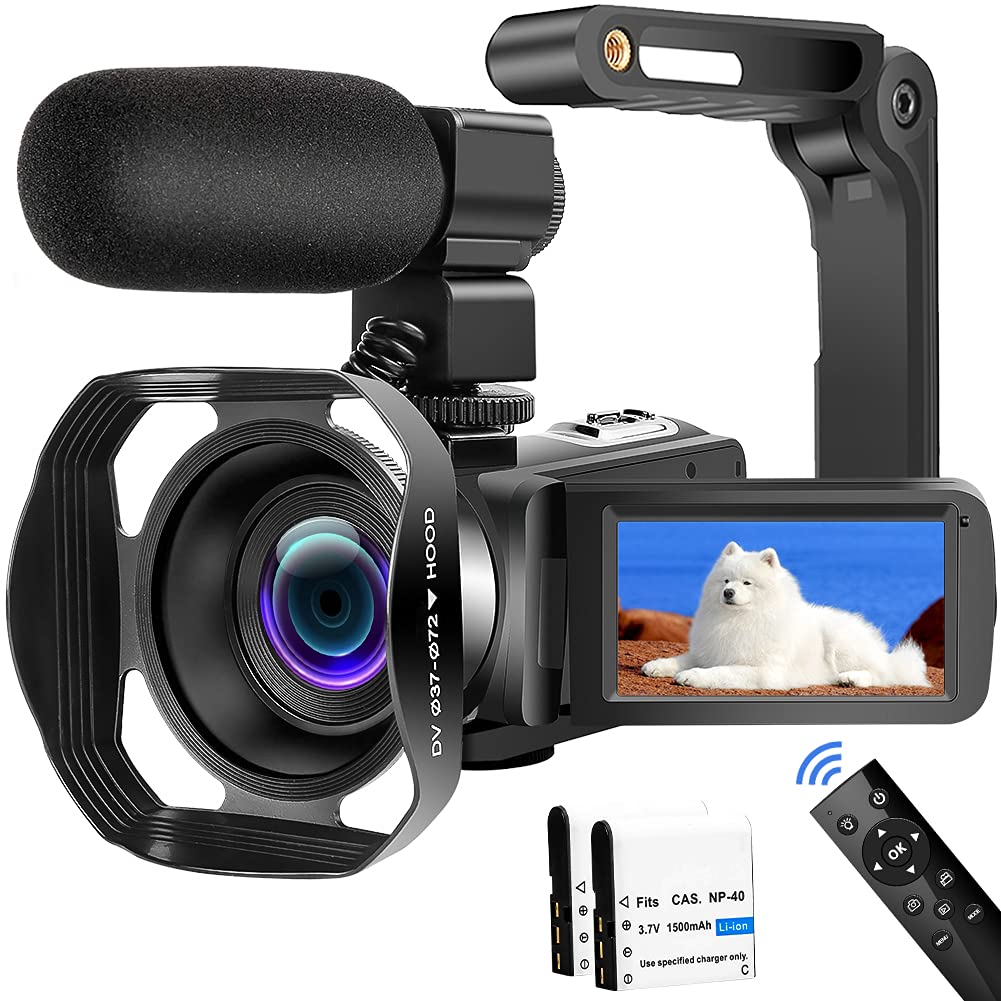4K 60FPS HD 48MP Digital Camcorder with 18X Zoom - 3