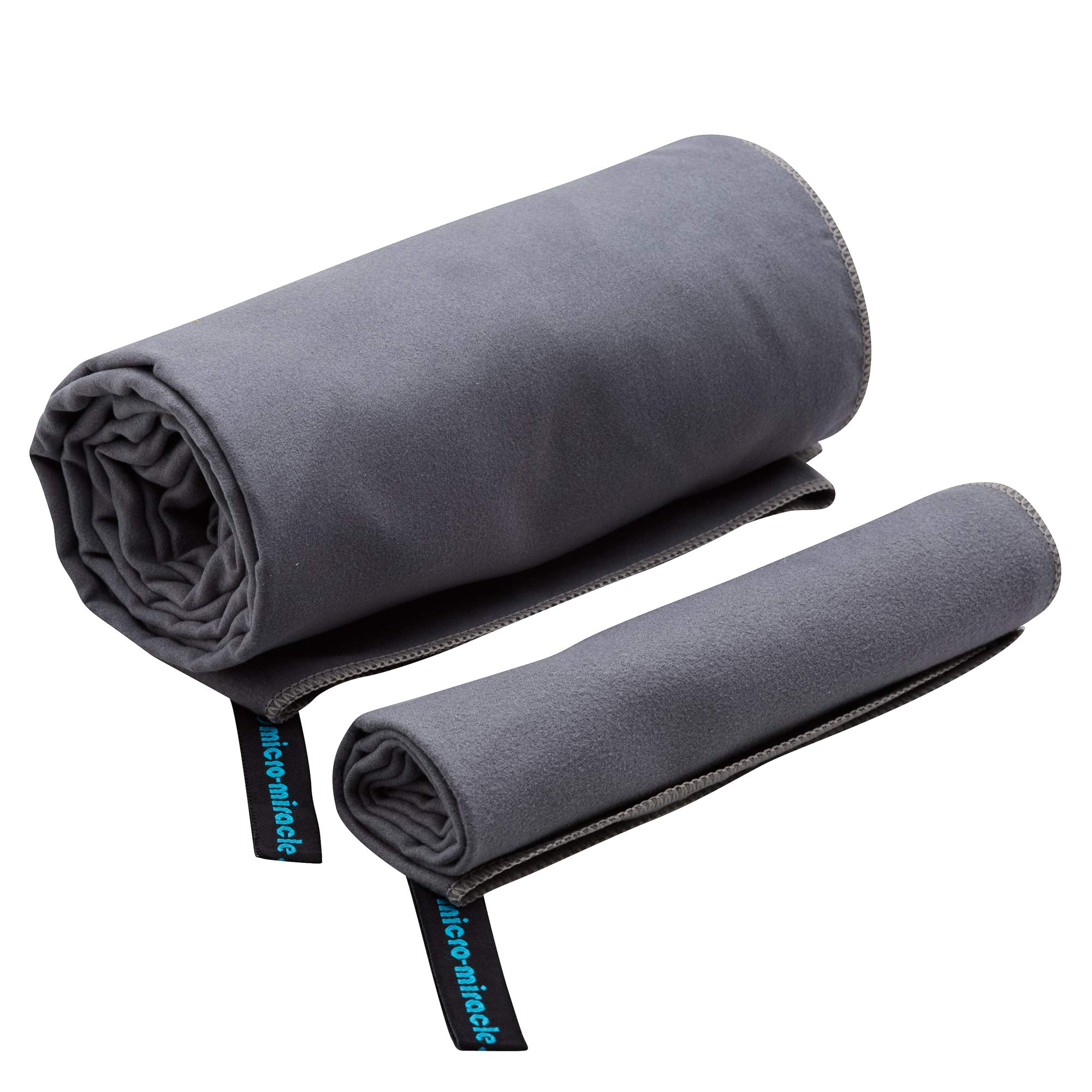 **XXL Travel Towel - 2 Pack Quick Dry & Ultra Soft Microfiber Towels, Lightweight & Compact for Gym, Swimming, Travel, Backpacking, Camping, RV, Beach - Perfect for Sports, Outdoor Adventures & Travel Essentials**