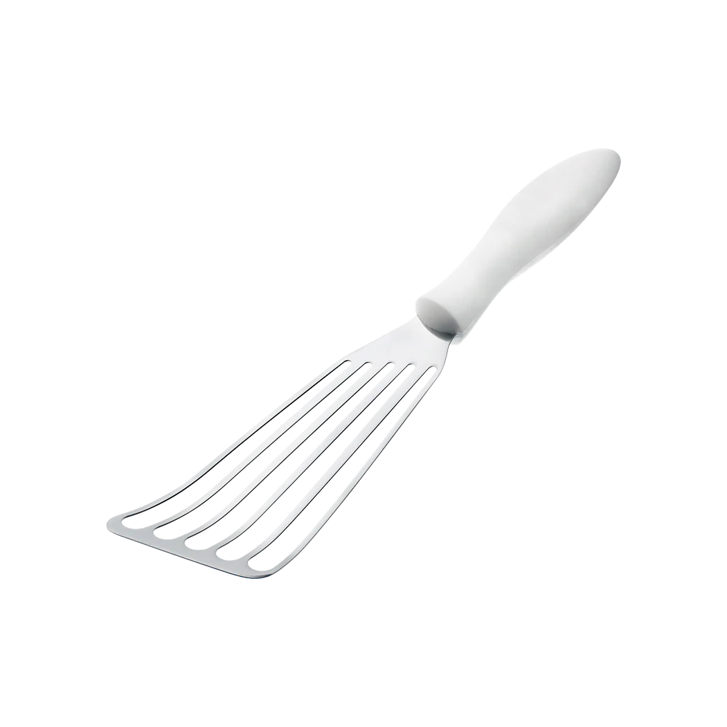 Stainless Steel Browne Fish Turner with Ergonomic Plastic Handle - Perfect for Grilling, Flipping Burgers & Cooking Fish - Non-Slip Kitchen Utensil for BBQ & Stovetop Use