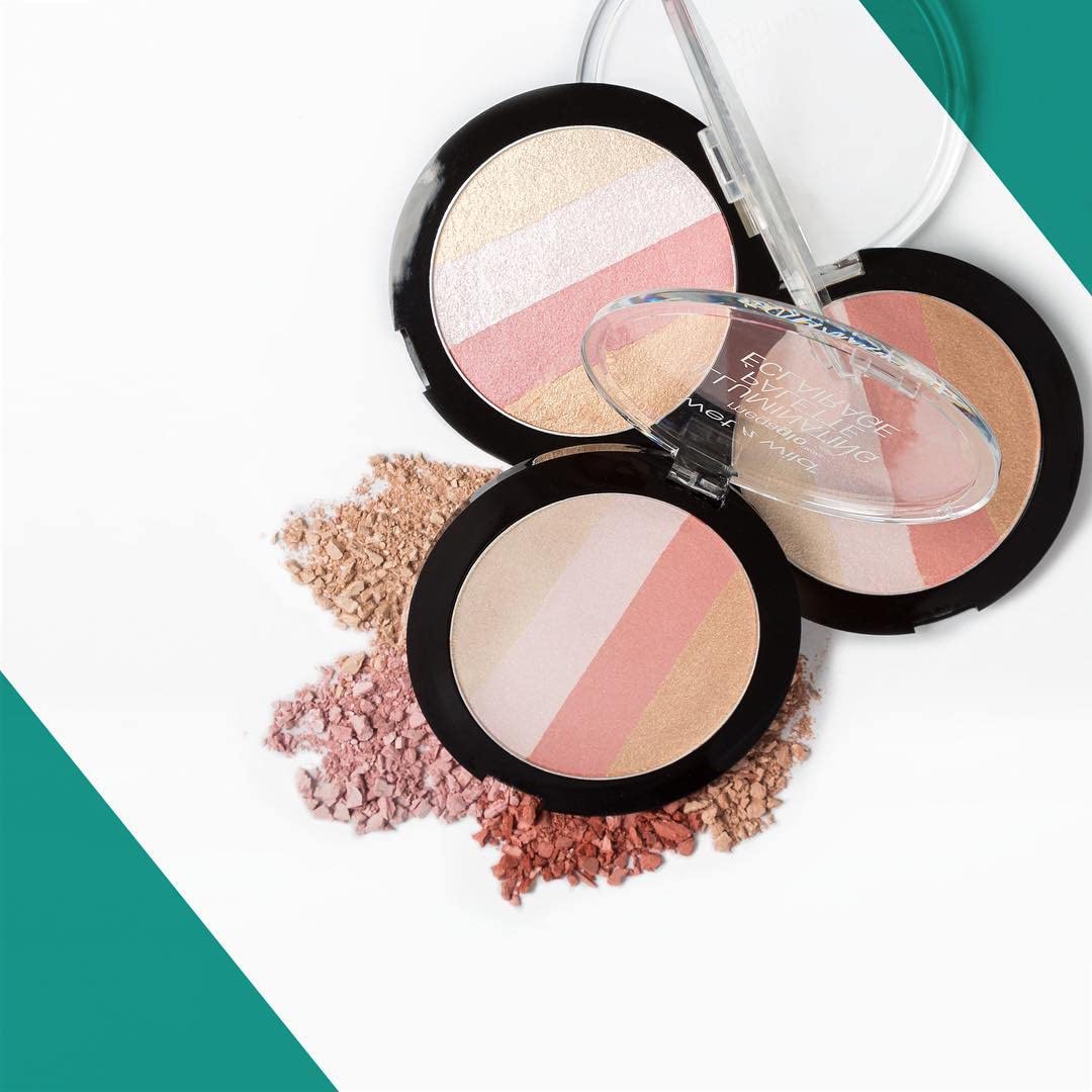 Wet n Wild MegaGlo Illuminating Blush & Highlighter Powder Palette - Catwalk Pink | Natural Glow Face Makeup for Cheeks & Contouring | Perfect for Daytime Wear & Special Occasions
