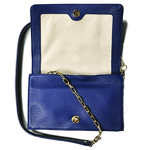 Tory Burch Kipp Crossbody Bag in Nile Blue | Small Leather Shoulder Purse for Women | Perfect for Everyday Use, Travel & Date Night