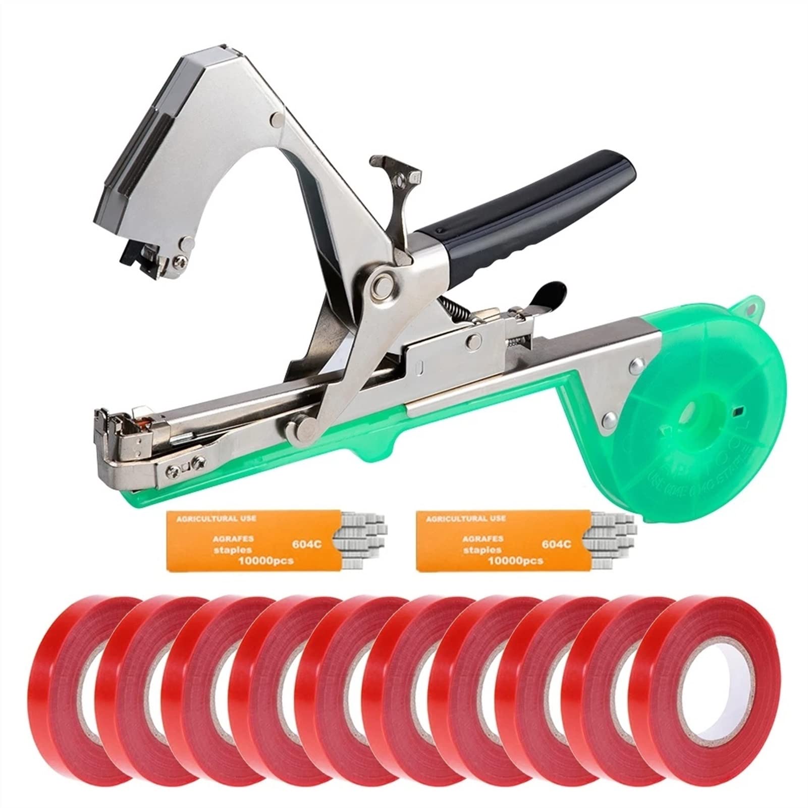 **Plant Tying Machine Set - Handheld Garden Binding Tool for Vegetables, Flowers & Vines | Durable Tying Tape & Tapener for Efficient Gardening (Color: 1 x Tying Machine) | Perfect for Home Gardens, Greenhouses & Farm Use**