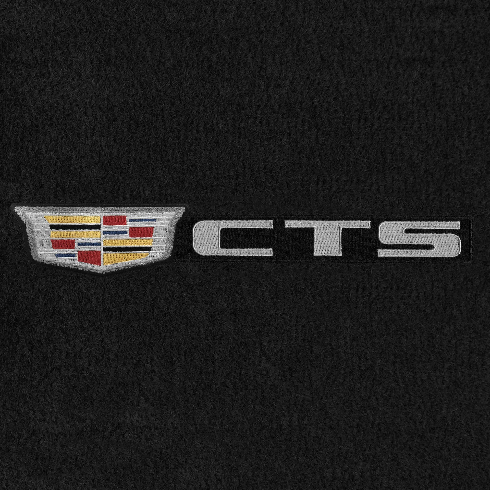 Premium Custom-Fit Carpeted Floor Mats for 2015 Cadillac CTS Sedan - Luxury Car Floor Liners with Centered Logo (2-Piece Set, Charcoal) | Perfect for All-Weather Protection & Enhanced Interior Style