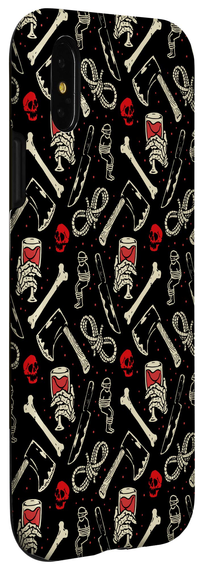 iPhone X/XS True Crime & Wine Themed Murderino Phone Case - Perfect for Crime Enthusiasts & Wine Lovers, Great for Everyday Use, Gifts & Themed Parties