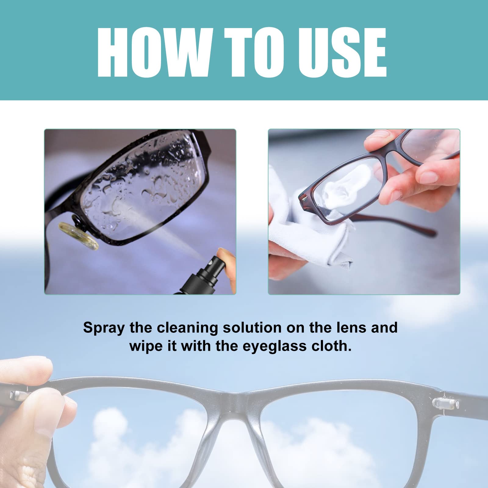 Professional Lens Scratch Remover Kit - Eyeglass Scratch Repair Solution with Cleaning Spray - Restores Scratched Glasses, Sunglasses & Screens - Perfect for Home, Office & Travel Use (1PC)