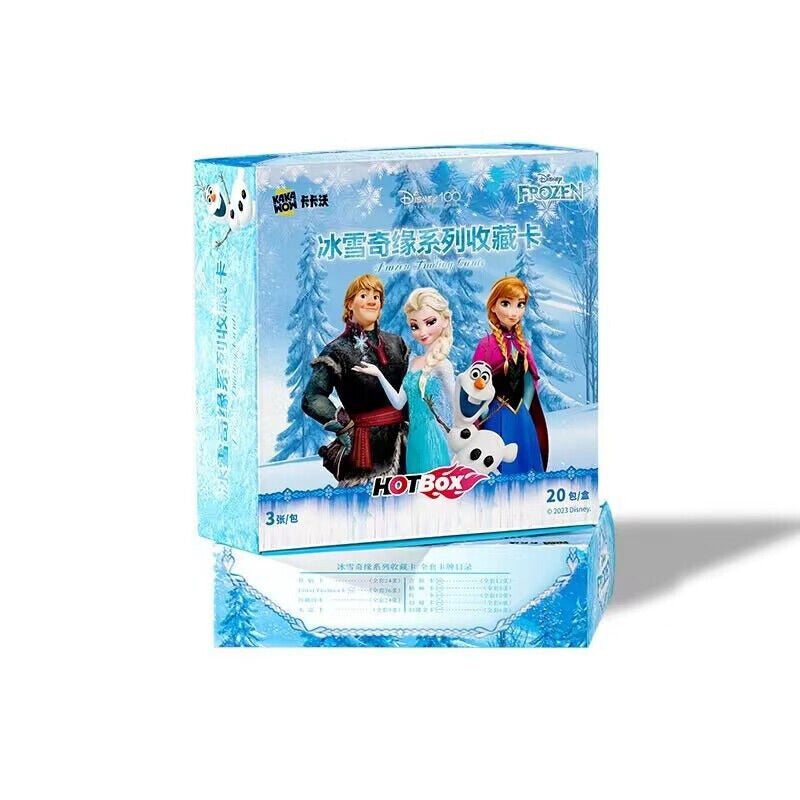 2023 Kakawow Disney 100th Anniversary Frozen Collectible Trading Cards - Sealed Box with 20 Packs - Perfect for Disney Fans, Collectors & Gift Giving