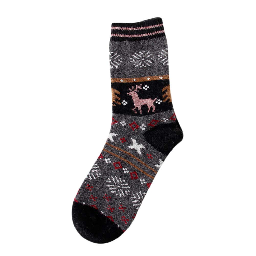 Forthery Women's Christmas Holiday Crew Socks - Funny Winter Warm Wool Socks for Women - Soft Thick Colorful Knit Socks - Perfect for Gifts, Office, Home & Cold Weather Comfort