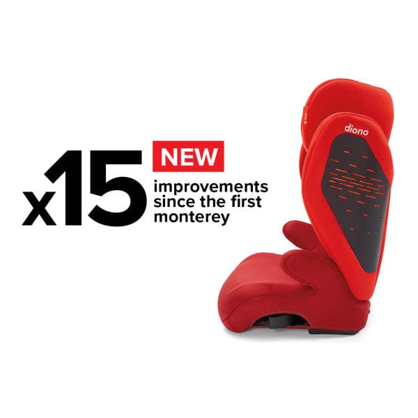 Diono Monterey 4 DXT Latch Booster Car Seat - High Back Booster for Kids 4-12 Years (Up to 120 lbs) | Side Impact Protection | Easy Installation | Perfect for School, Travel & Everyday Use