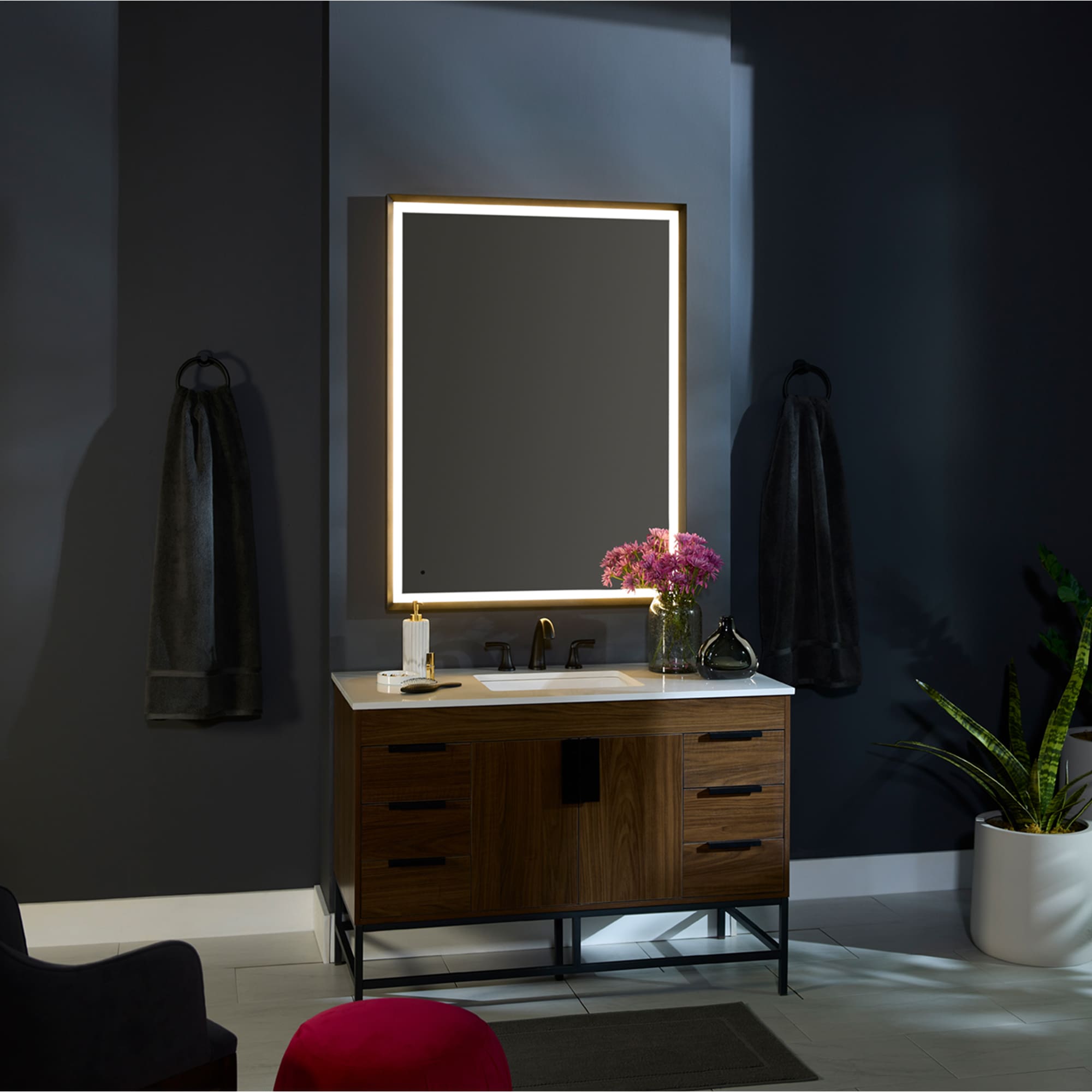 Oxygen Dusk 3 0804 15 Lighted LED Vanity Mirror - 48