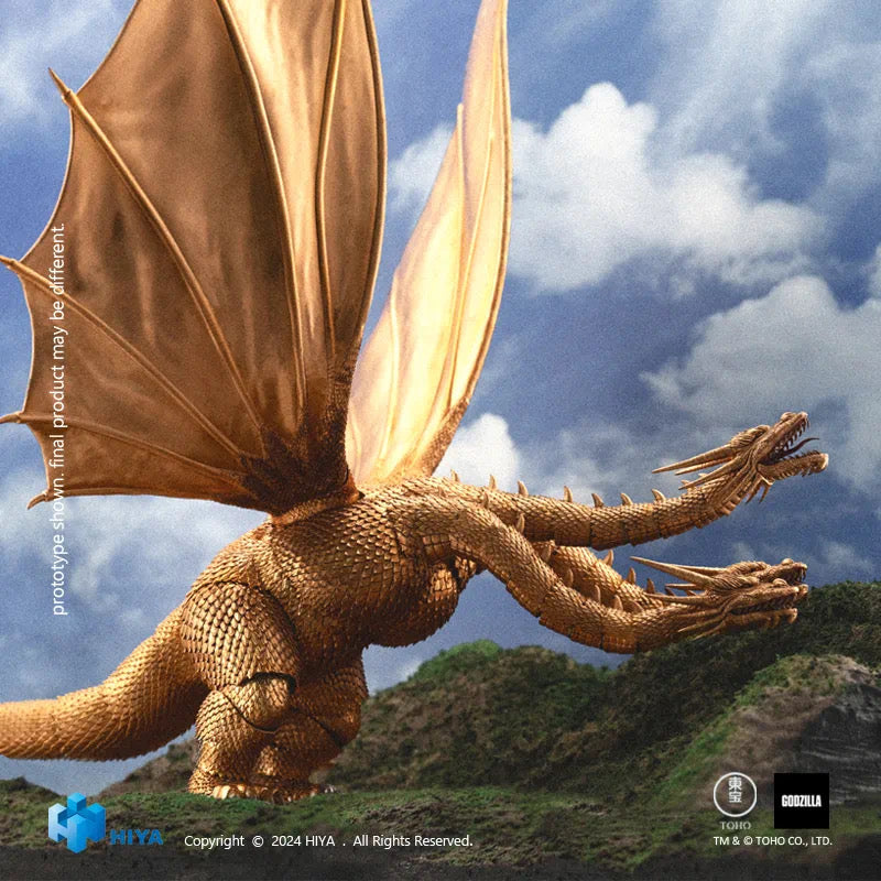 1/18 Scale HIYA 10-inch Godzilla vs. King Ghidorah Action Figure - Exquisite Collectible for Movie Fans & Display