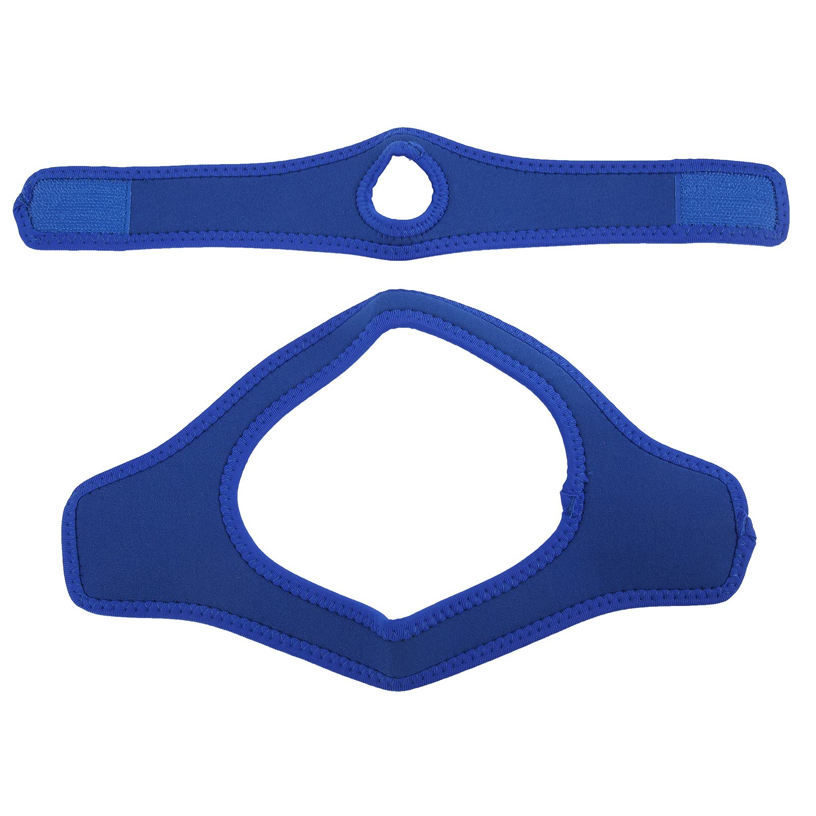 Anti-Snoring Chin Strap - Adjustable Neoprene Jaw Support Belt for Men & Women | Breathable, Comfortable & Detachable Sleep Aid Solution (Blue) | Perfect for Side Sleepers & CPAP Users