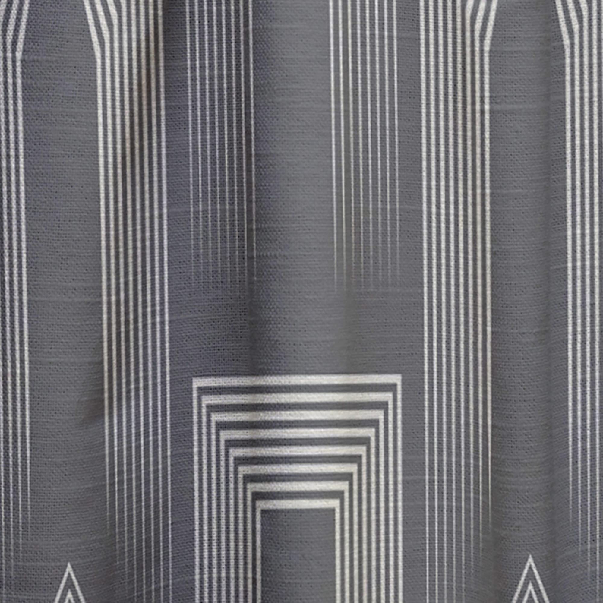 Minimalist Black and White Curtains - Thermal Insulated Single Panel (52x95 inches) for Bedroom & Living Room - Modern Window Drapes for Home Decor & Light Blocking