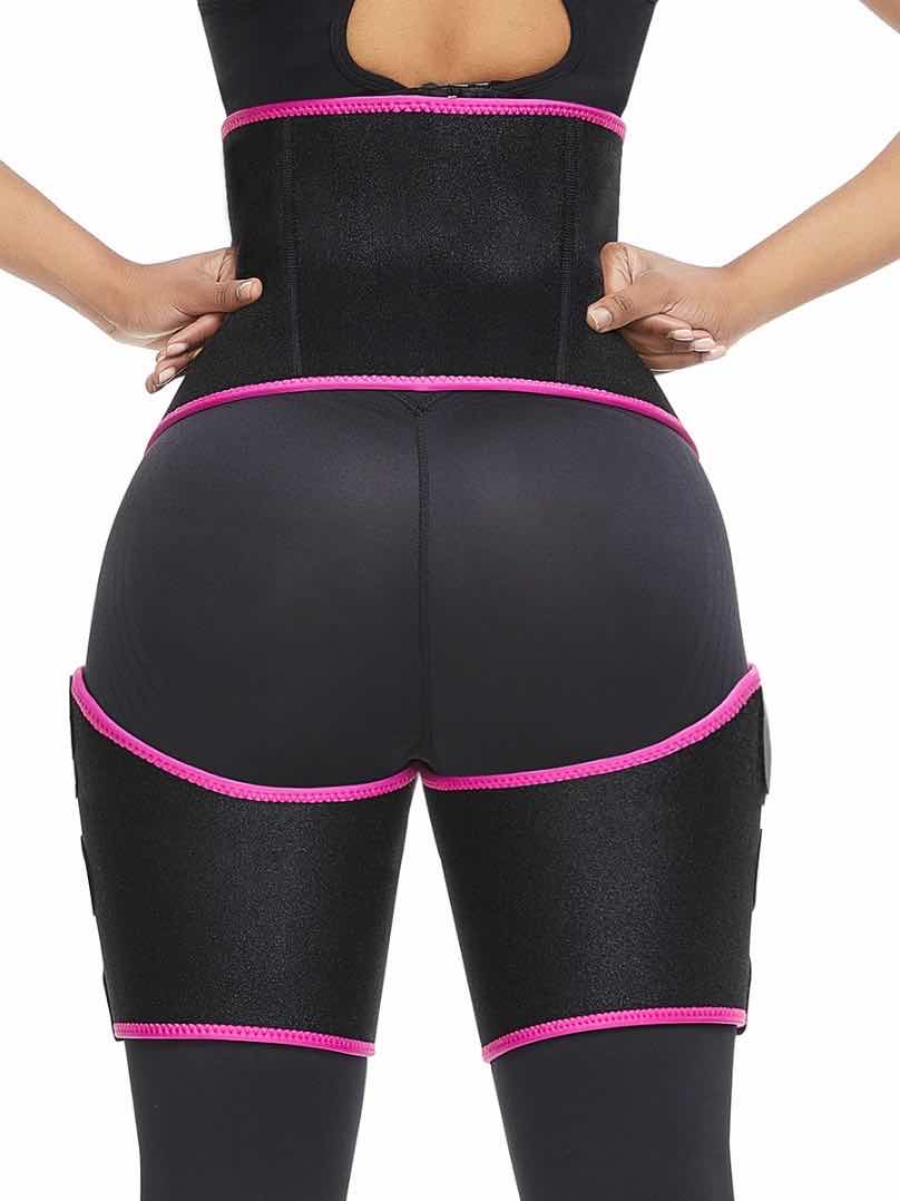 Adjustable Sports Waist Belt with Leg Straps - One Piece Girdle for Running, Gym & Workout - Perfect for Fitness Training & Outdoor Activities