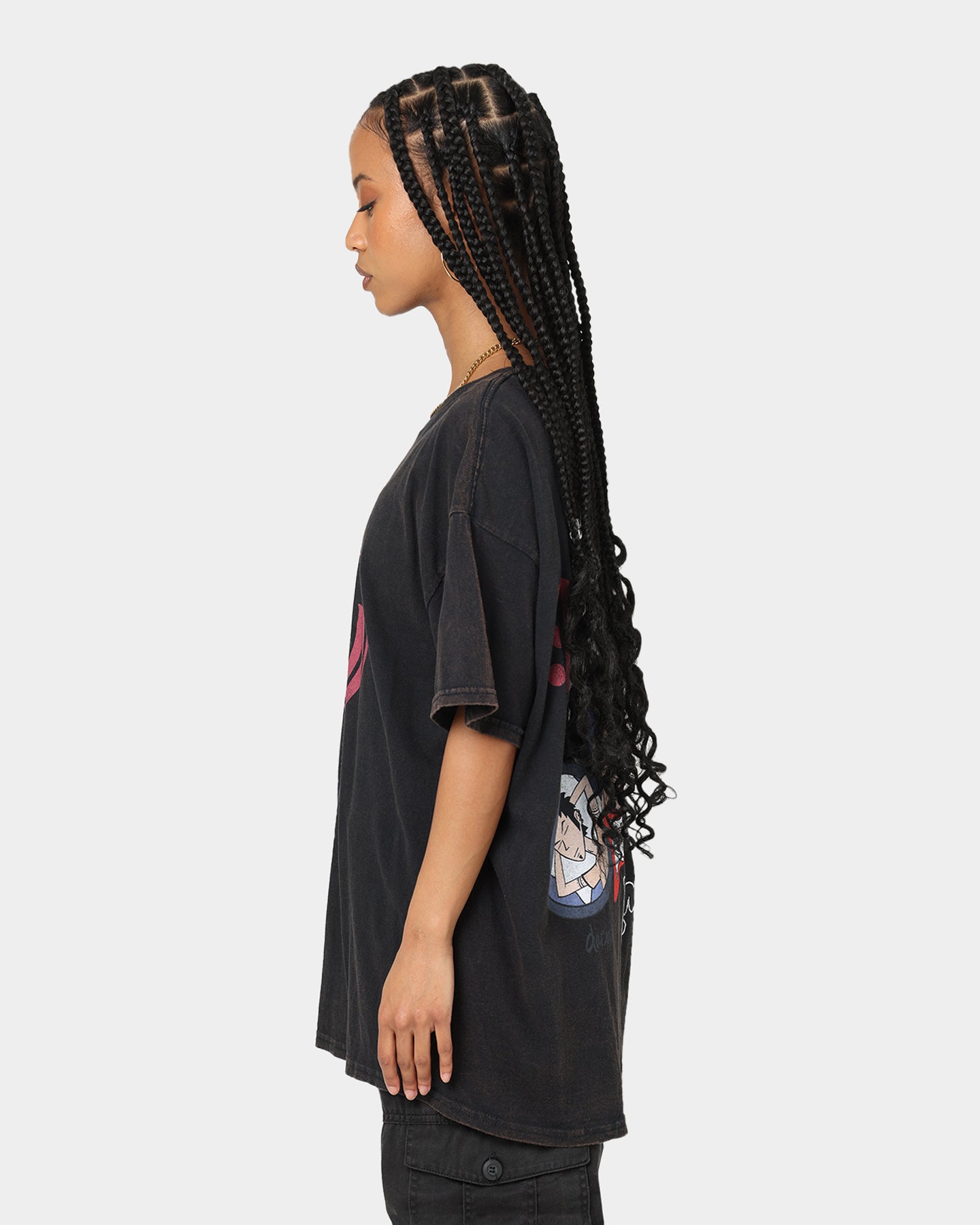 Vintage American Thrift X Daria Trent Lane Graphic T-Shirt - Black Cotton Tee for Women | Retro Fashion, Casual Wear & Street Style Outfits
