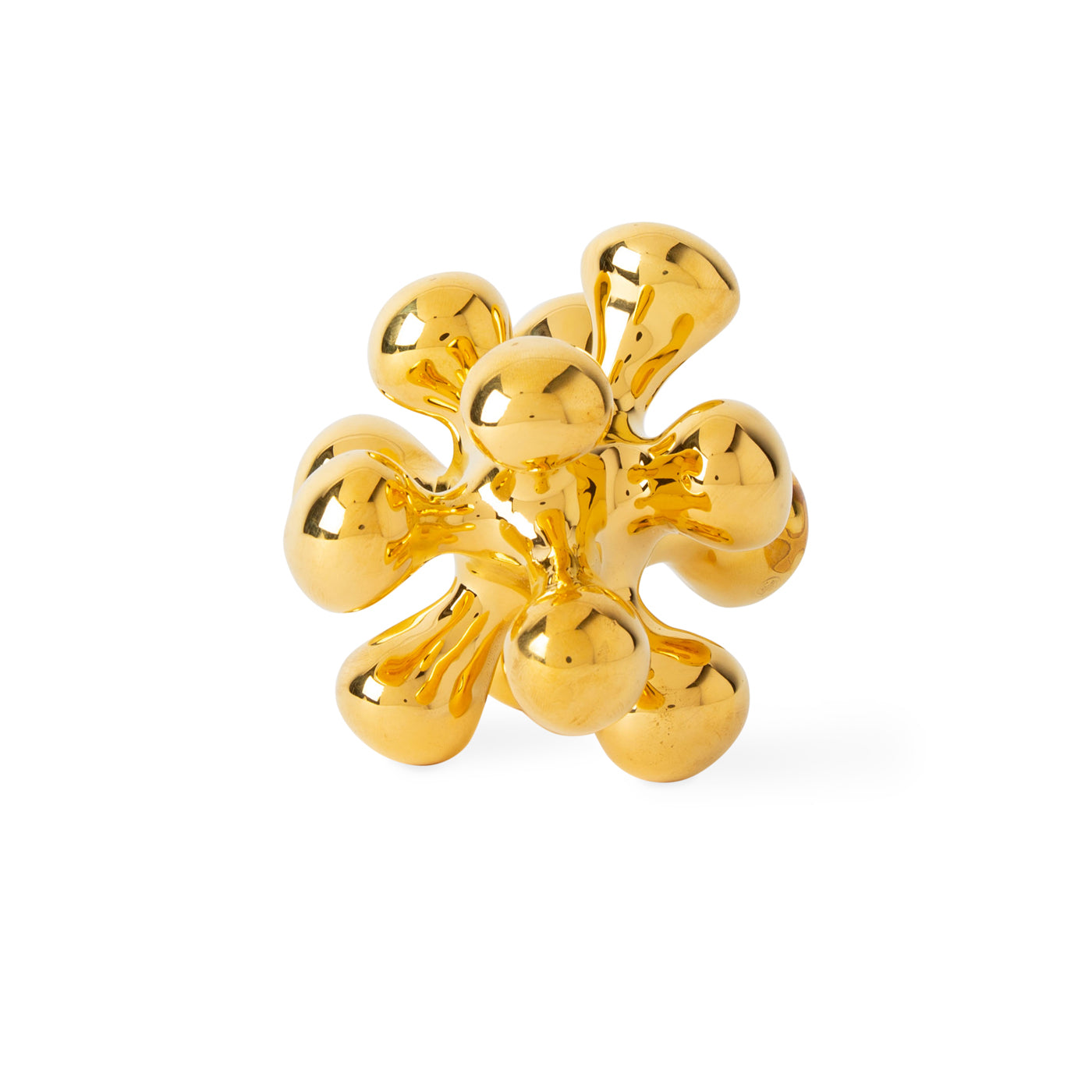 Premium Brass Orb Decorative Accent - Elegant Home & Office Decor for Shelf Displays, Table Centerpieces, and Feng Shui Arrangements