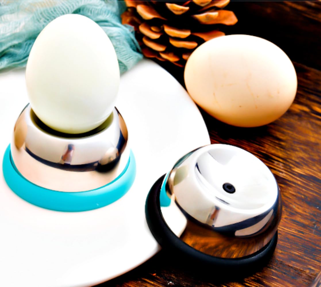Premium Stainless Steel Egg Piercer for Perfect Hard Boiled Eggs - Retractable Pin Egg Hole Puncher & Shell Peeler Tool - Ideal for Cooking, Baking, and Meal Prep