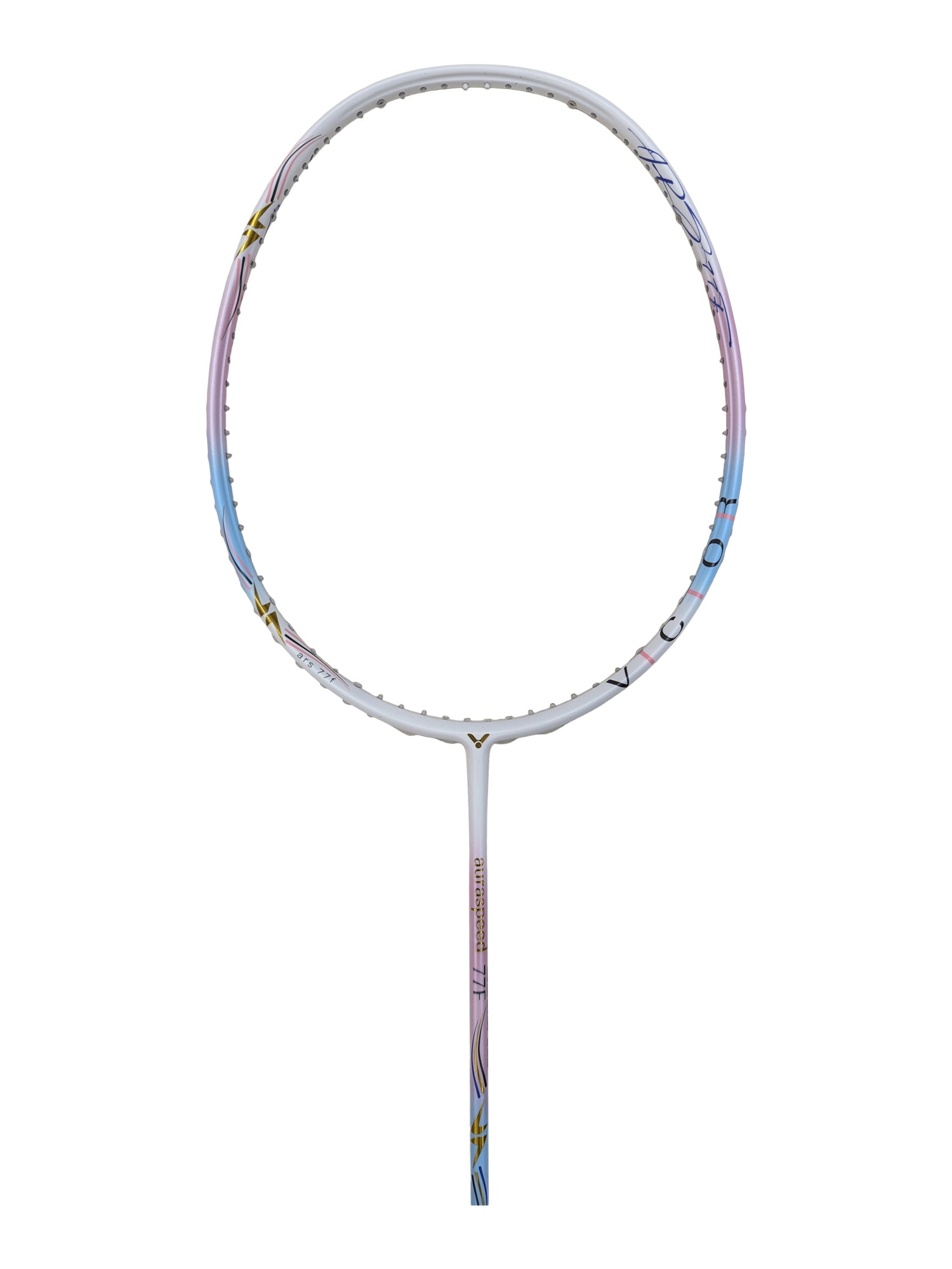 Victor Auraspeed 77F Badminton Racket - Lightweight Carbon Fiber Shuttlecock Racket for Professional & Recreational Players - Perfect for Tournaments, Training & Backyard Games