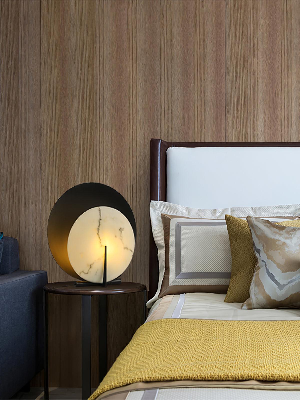Corbett Asteria Table Lamp - Modern LED Nightstand Lamp with USB Port, Adjustable Brightness for Bedroom, Living Room, Office Decor