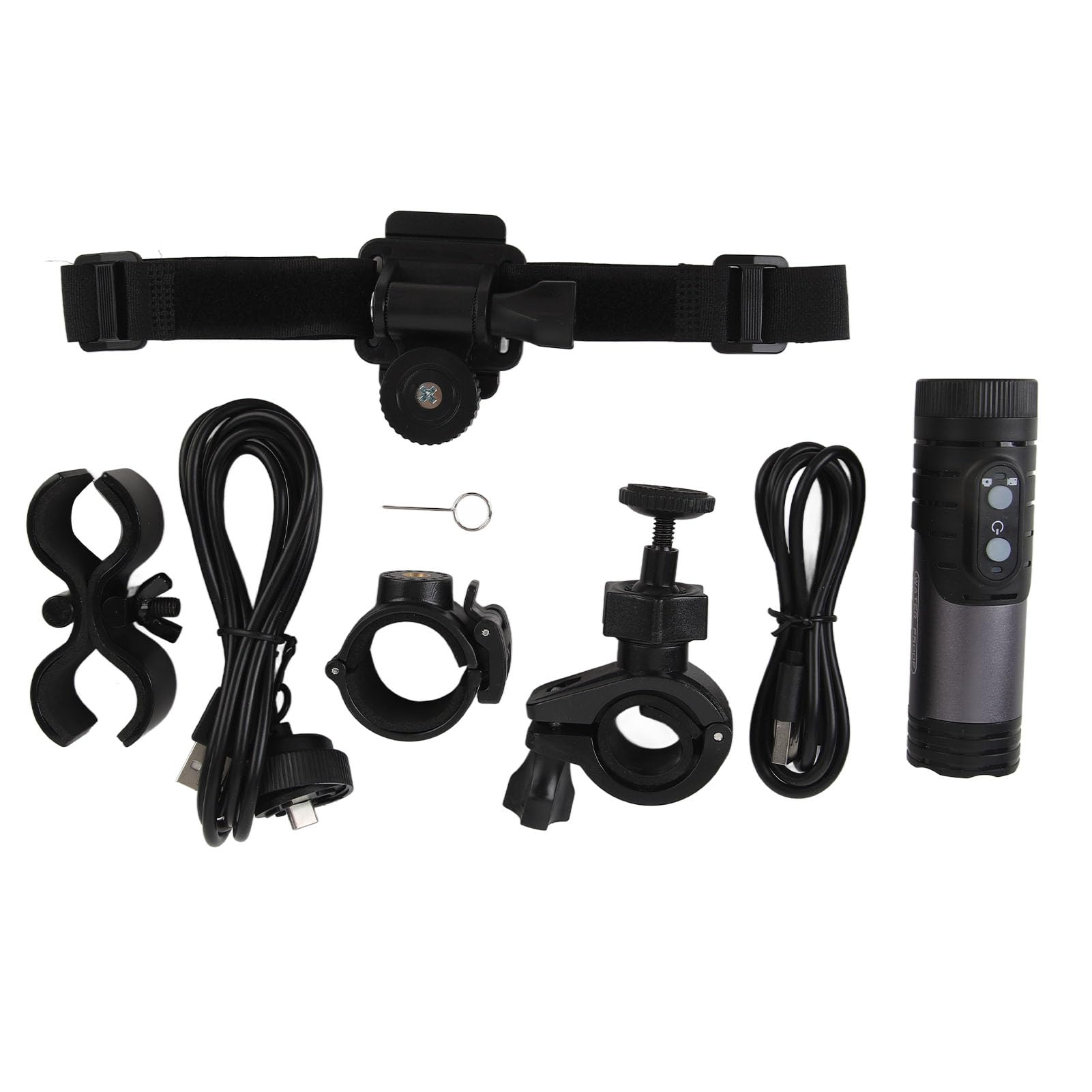 4K Waterproof Action Camera for Bike & Motorcycle - Anti-Shake Sports DV with Helmet Mount, Bicycle Mount & Charging Cable - H68B Dark Gray - Perfect for Cycling, Skiing, Surfing & Outdoor Adventures