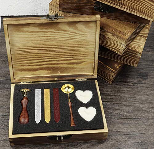 Vintage Lemon Wax Seal Stamp Kit for Wedding Invitations & Gifts