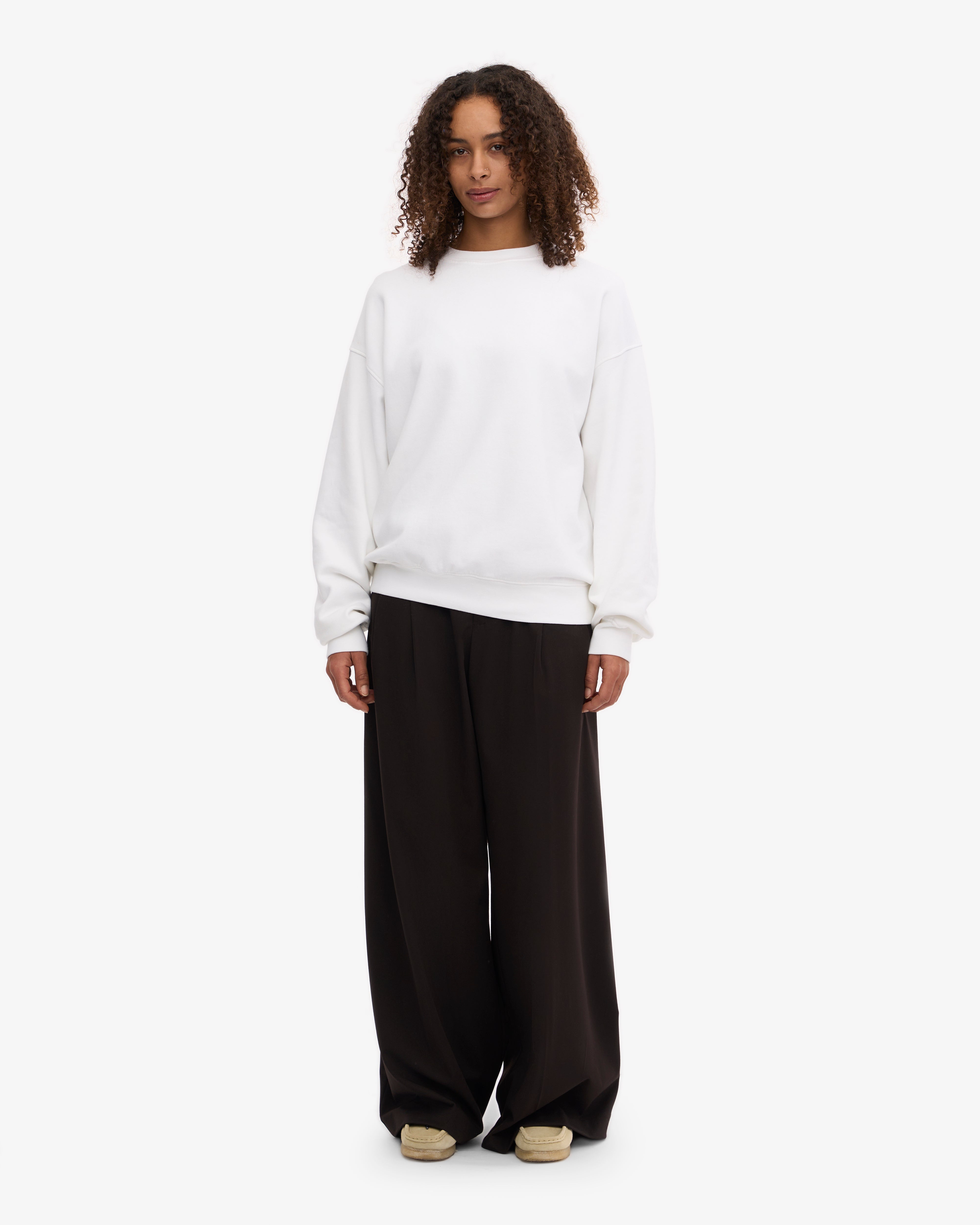 Organic Oversized Crew Neck Sweatshirt - Soft & Comfortable Unisex Pullover for Men and Women - Perfect for Casual Wear, Loungewear & Street Style Fashion