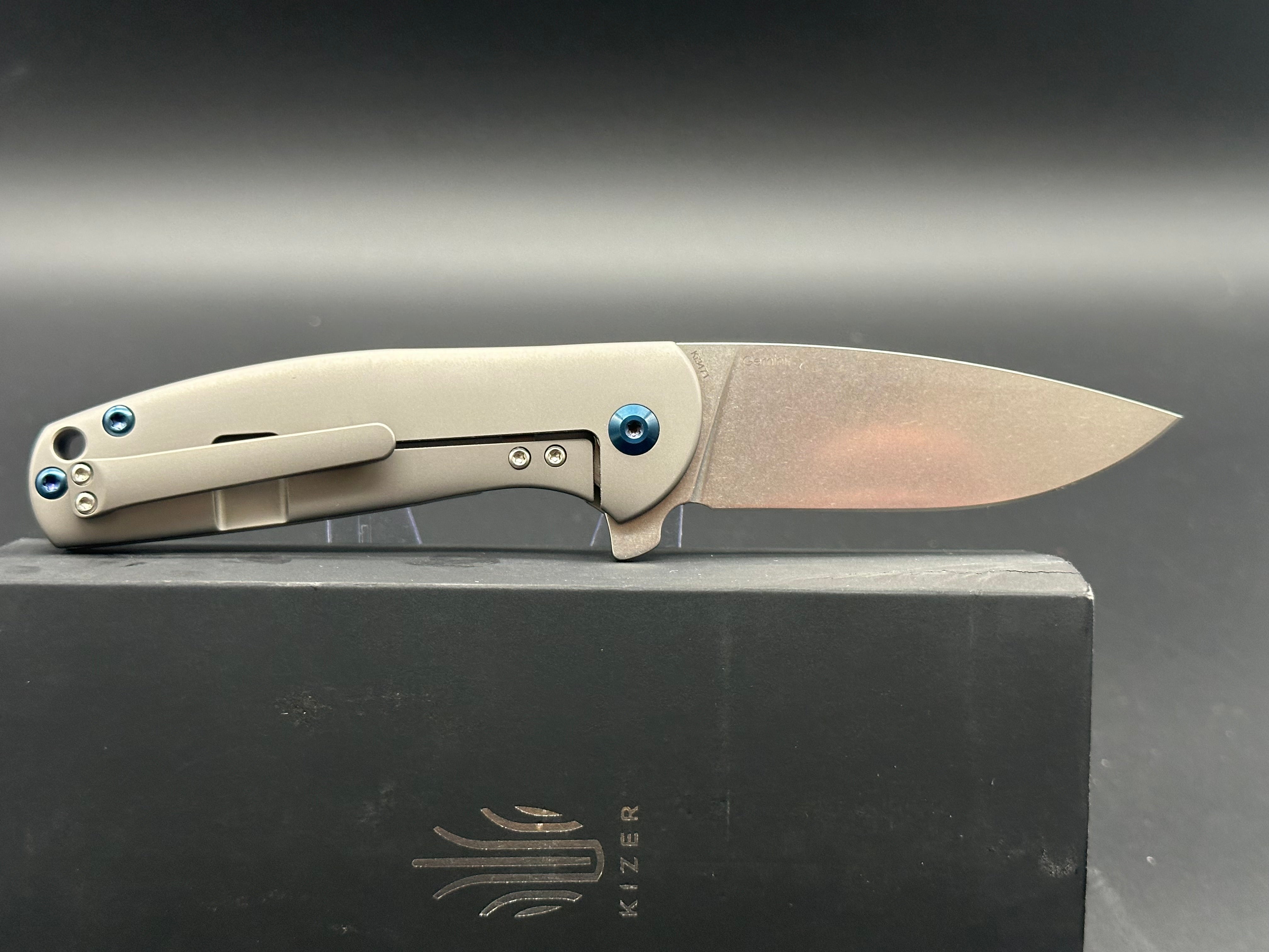 Kizer Laconico Gemini Frame Lock Folding Knife - 3.125