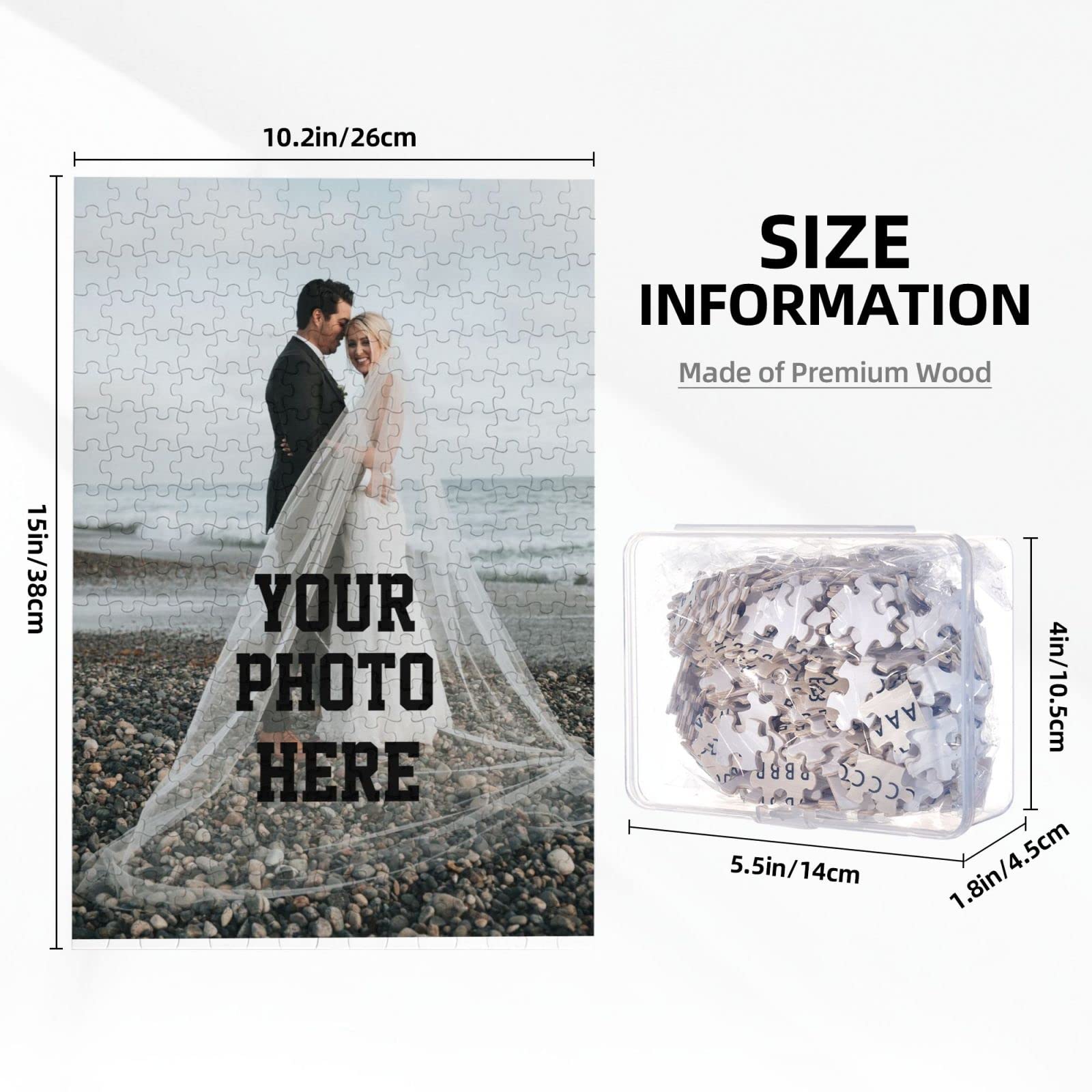 300/500/1000 Pcs Custom Photo Puzzle - Personalized Jigsaw Puzzle with Your Image or Text - Unique Gift for Adults & Teens - Perfect for Birthdays, Anniversaries, Family Gifts & Home Decor