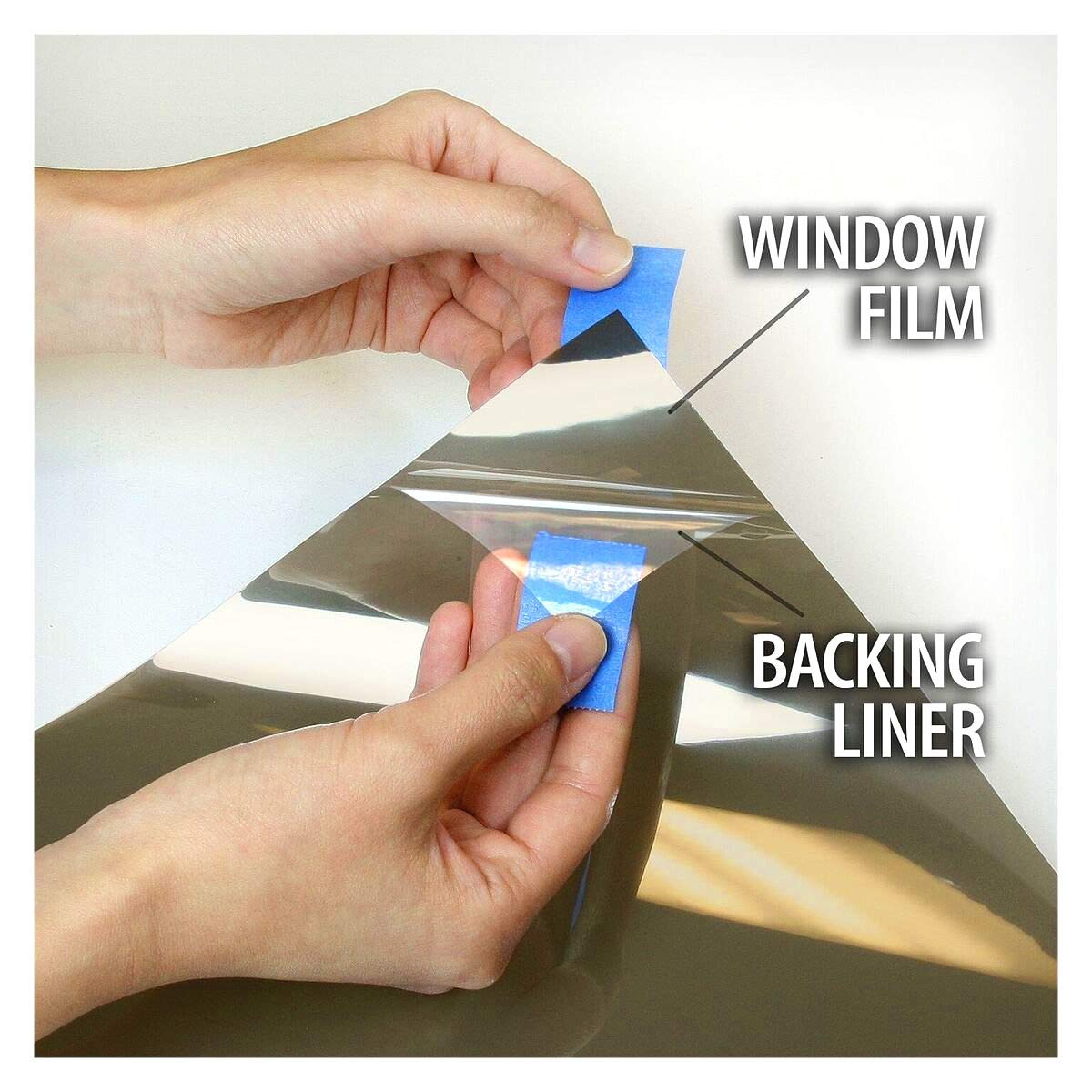 SW One Way Mirror Privacy Window Film - Black Silver Reflective Tint for Heat Control & UV Protection (60