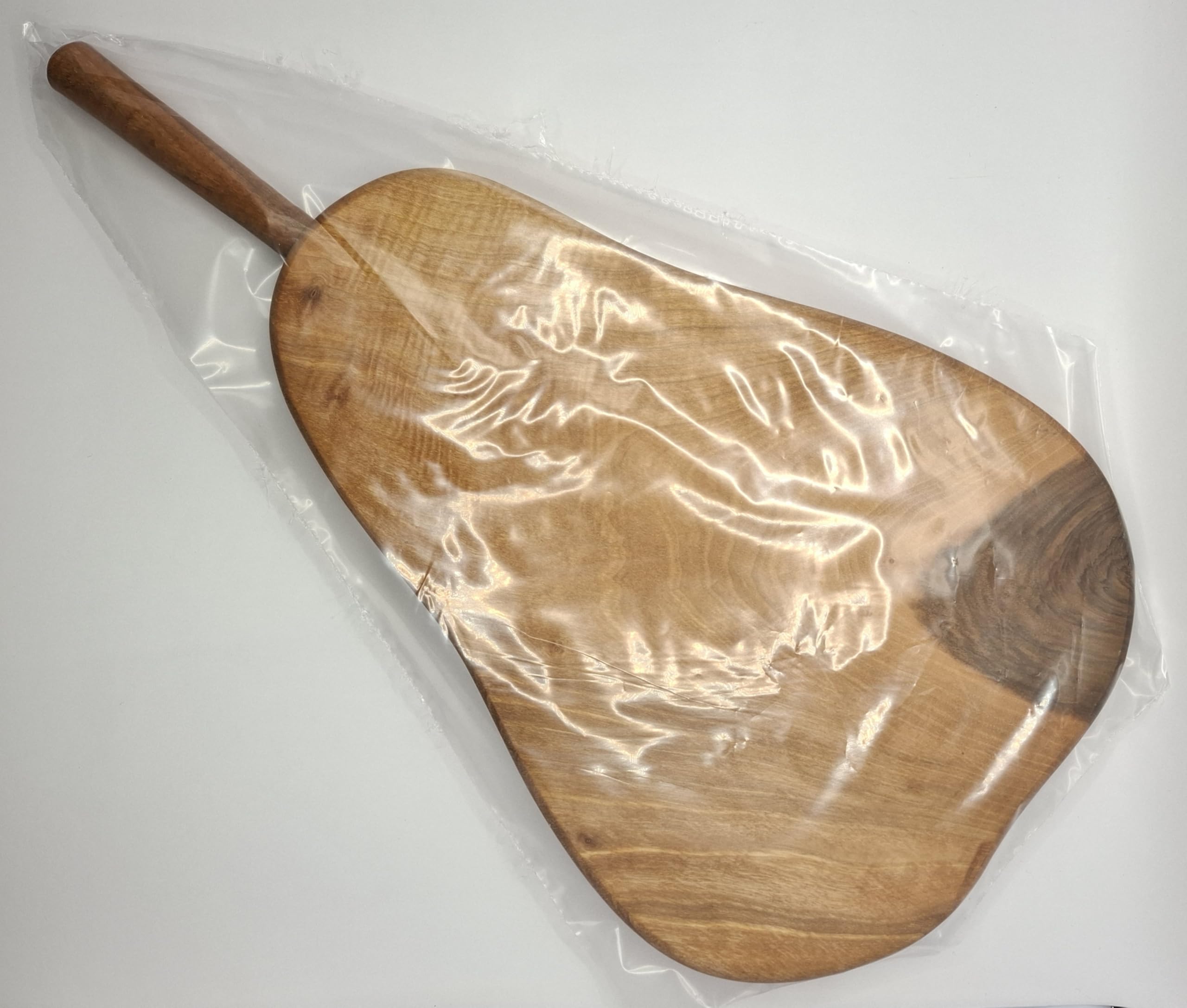 Premium Handmade Walnut Wood Cutting Board - Solid Dark Wood Chopping Board for Kitchen, Serving & Food Prep (Pear Shaped) - Perfect for Cheese Platters, Charcuterie & Gourmet Meal Presentation