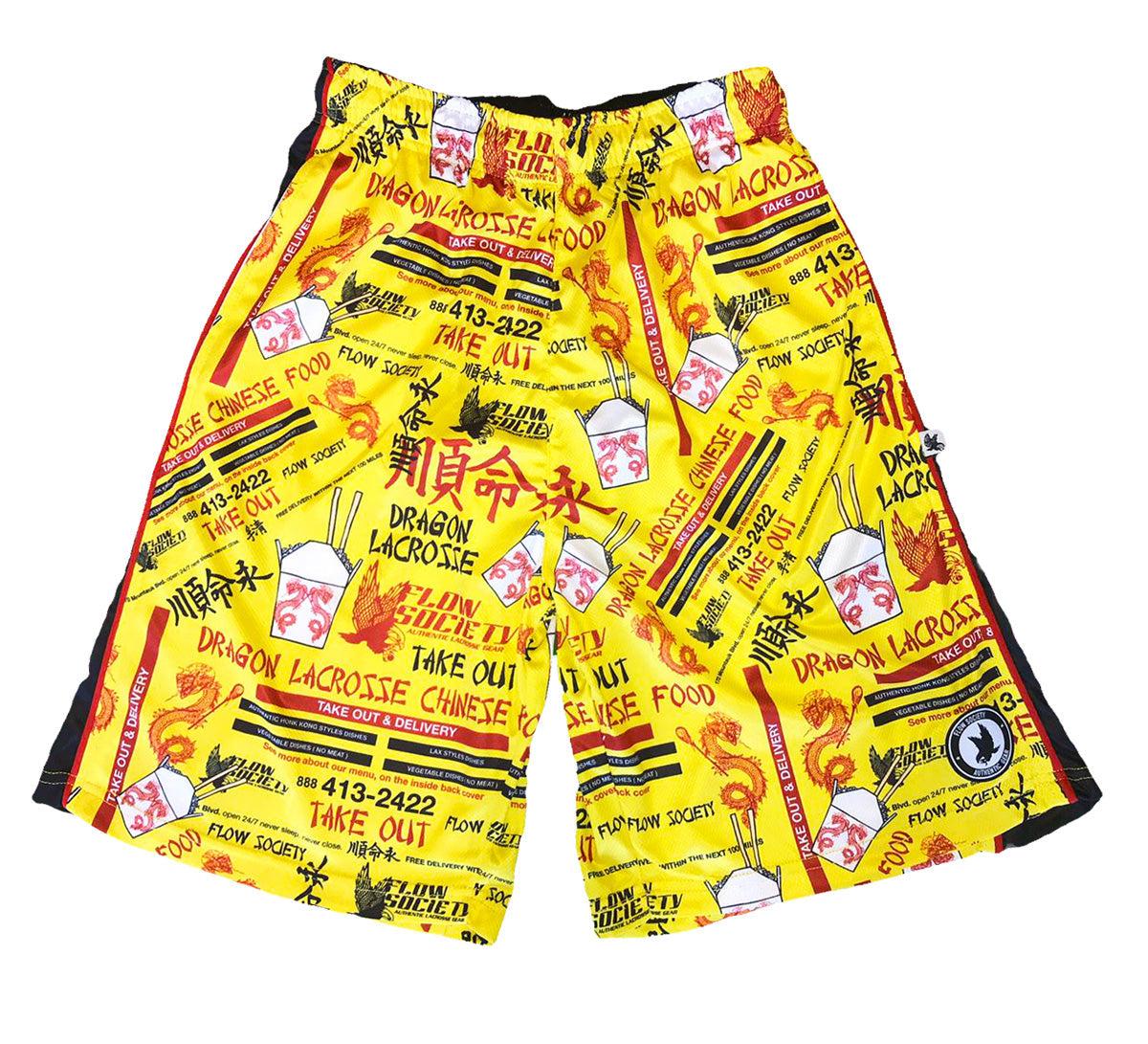 Men's Chinese Take Out Shorts - Comfortable Casual Lounge Shorts for Summer, Home, and Streetwear Fashion