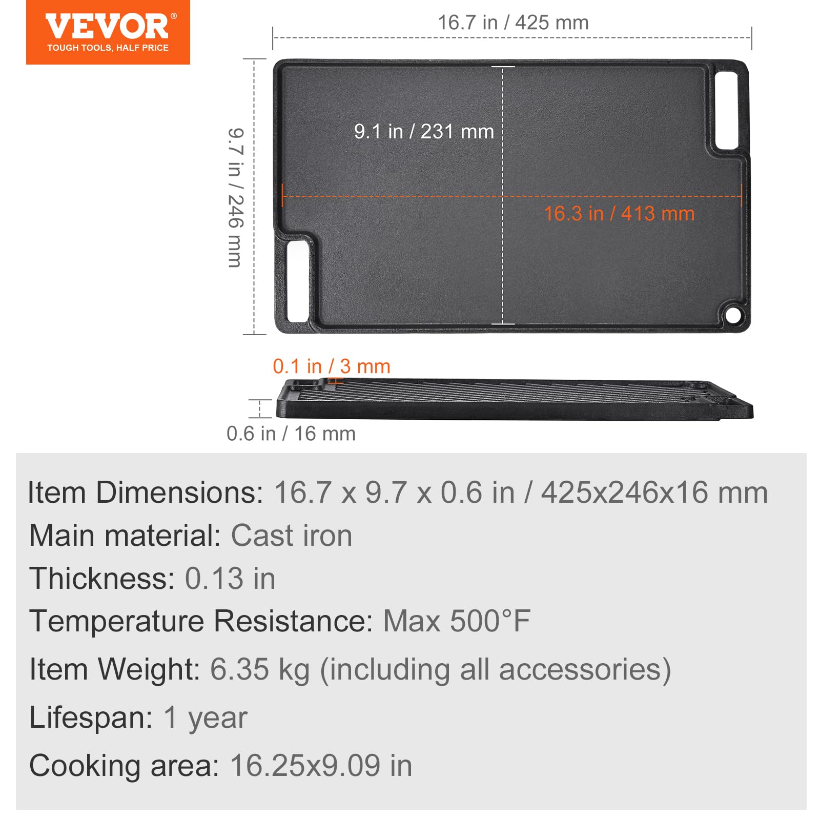 VEVOR 9.7
