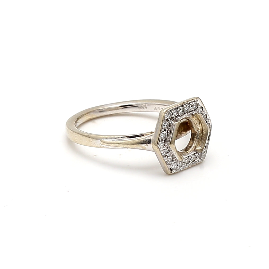 0.15 Carat Round Brilliant H SI1 Diamond Engagement Ring in 14K White Gold - Perfect for Proposals, Weddings & Anniversary Gifts